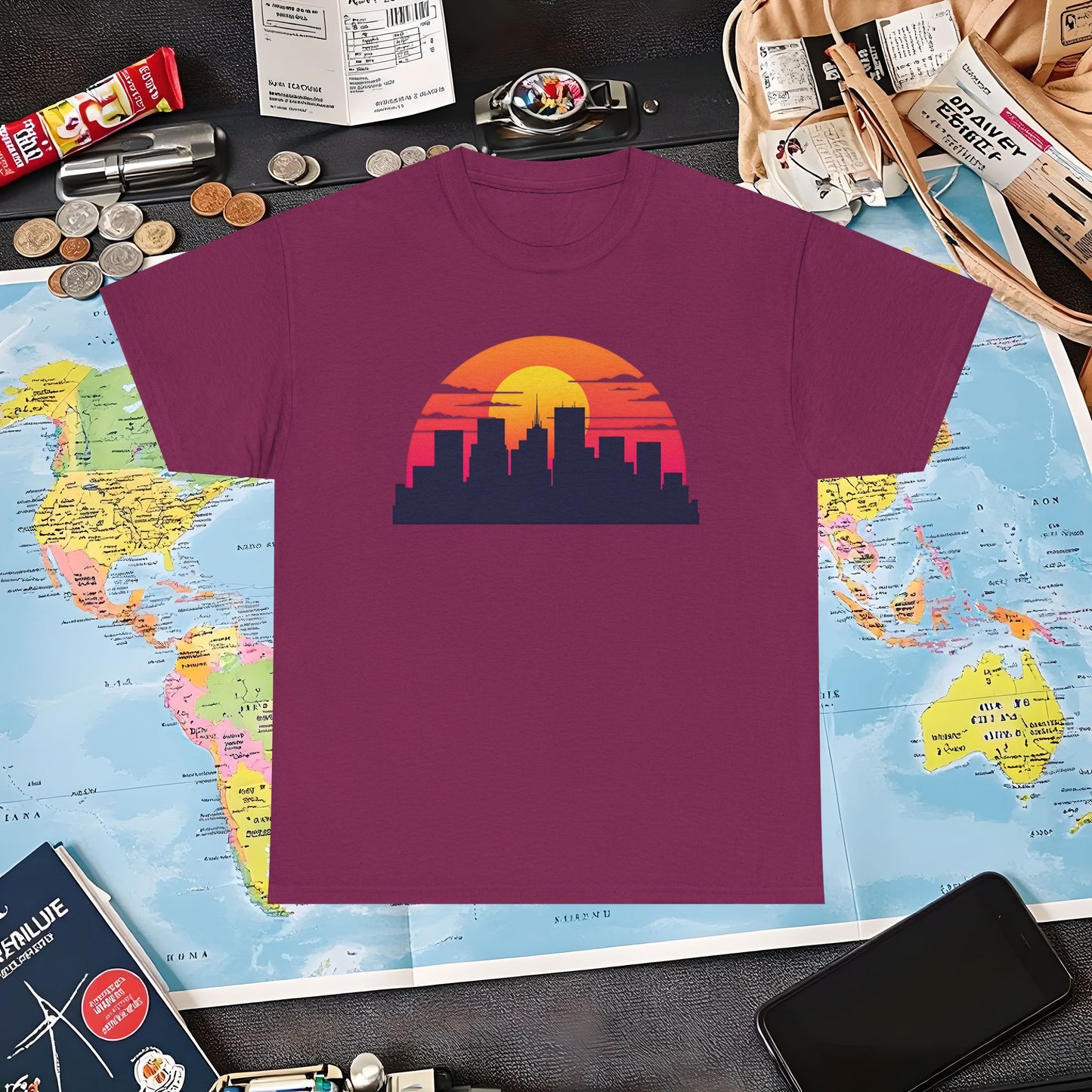 Pixel Paradise Air Travel T-Shirts | Jetsetter, Airport, and International Flight Tees