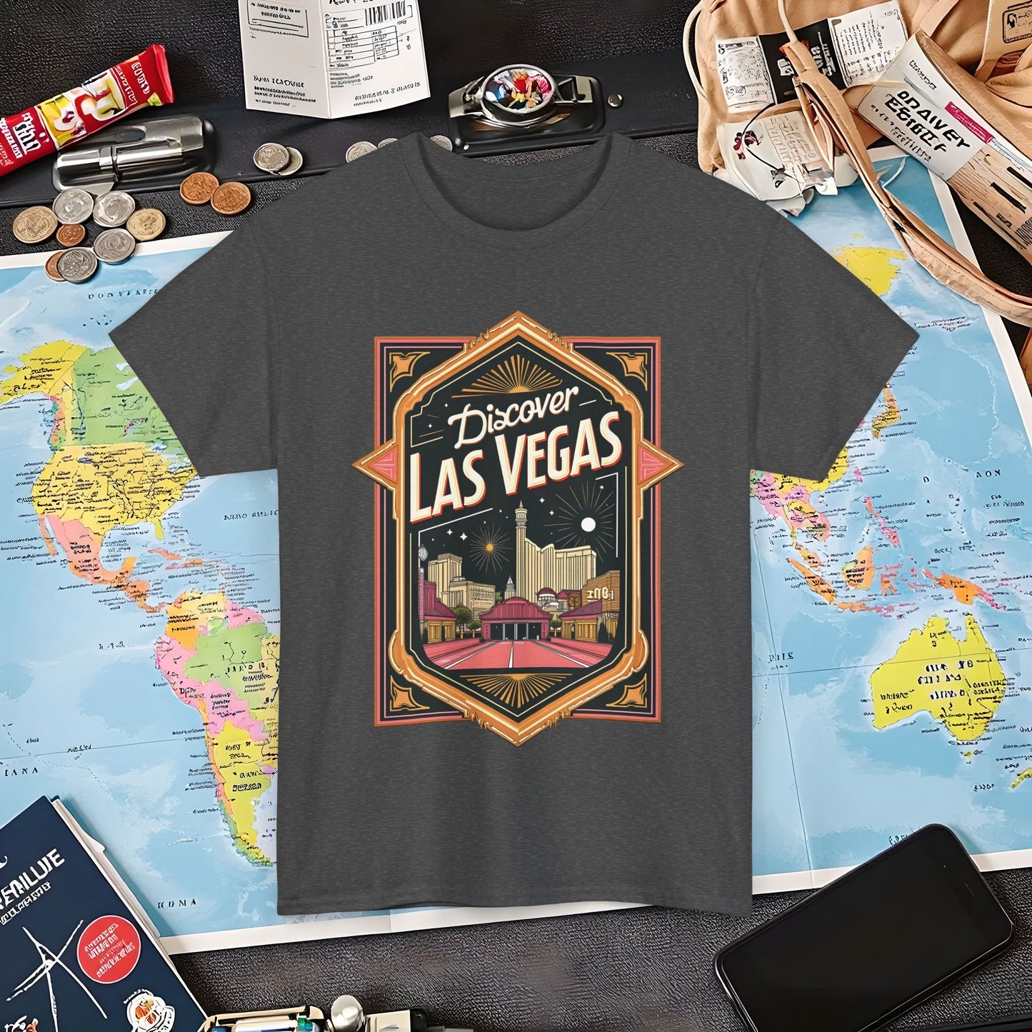 Las Vegas Glamour Air Travel T-Shirts | Jetsetter, Airport, and International Flight Tees