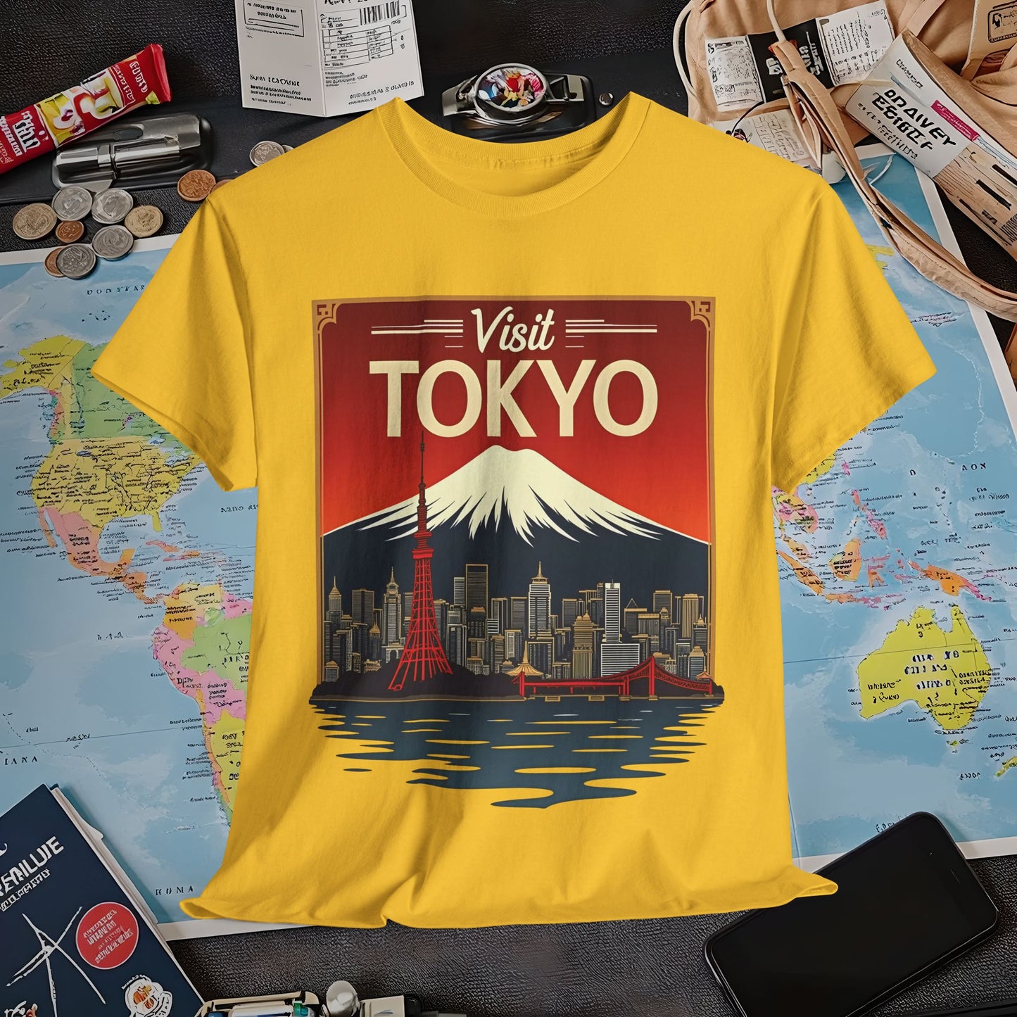 Visit Tokyo Air Travel T-Shirts | Jetsetter, Airport, and International Flight Tees