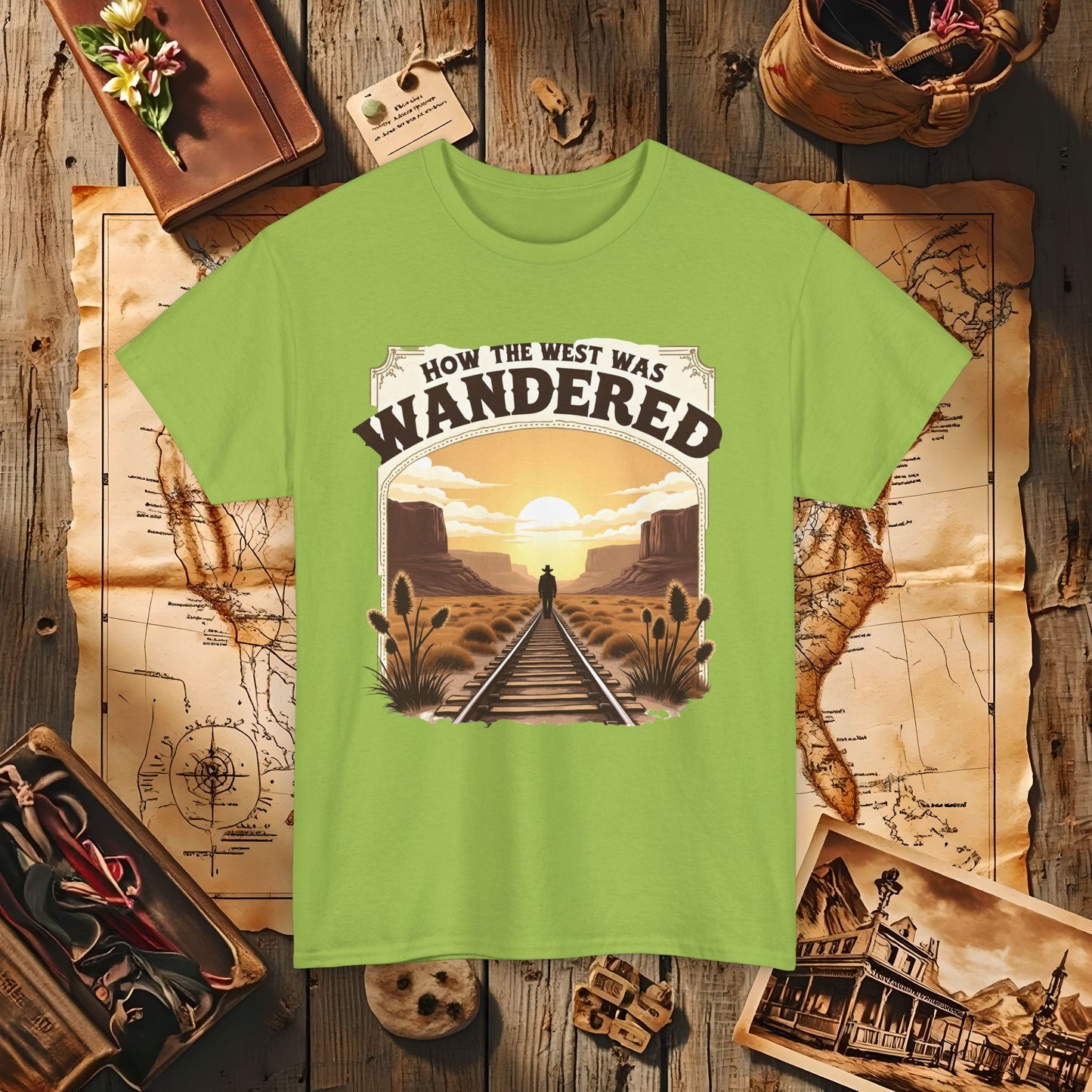 How the West was Wandered Western Travel T-Shirts | Desert, Ghost Town, and Cowboy-Inspired Adventure Tees