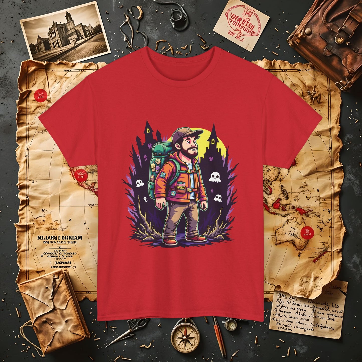 Ghost Hunt Thrillseeker Dark Tourism T-Shirts | Hauntingly Cool Travel Tees for the Morbidly Curious