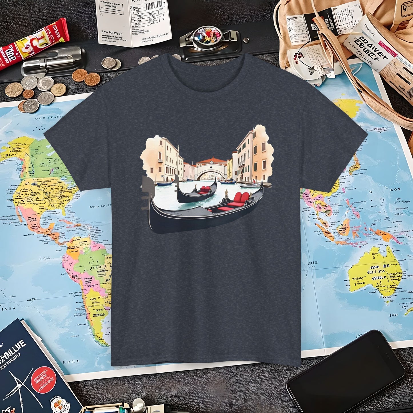 Venetian Romance Air Travel T-Shirts | Jetsetter, Airport, and International Flight Tees