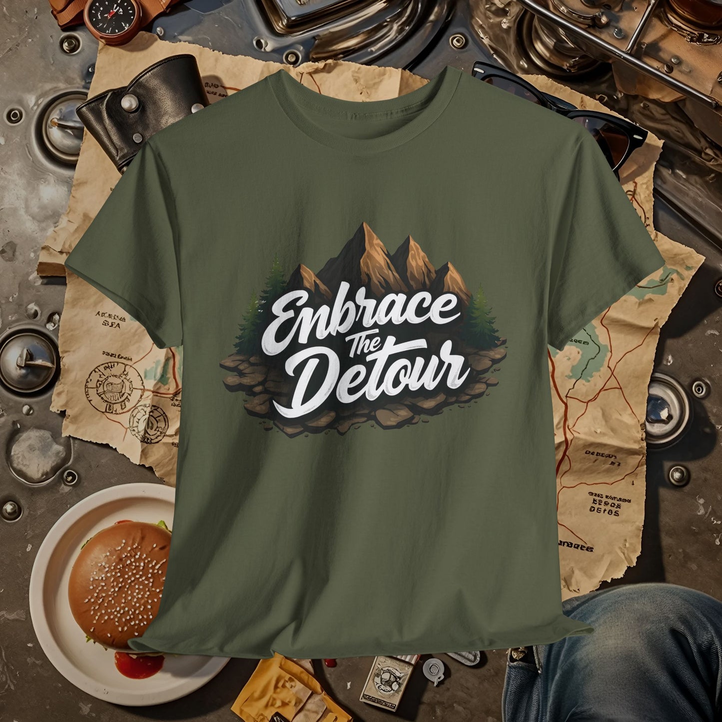 Detour Adventure Road Trip & Vehicle Travel T-Shirts | Car, RV, and Motorcycle Adventure Tees