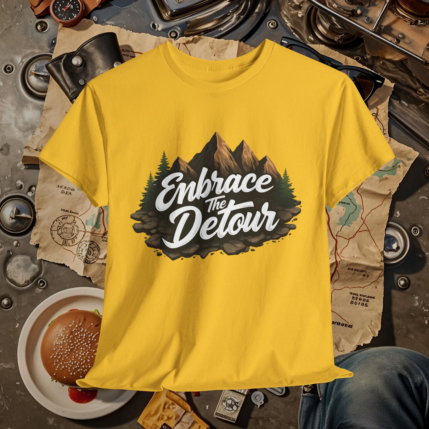 Detour Adventure Road Trip & Vehicle Travel T-Shirts | Car, RV, and Motorcycle Adventure Tees