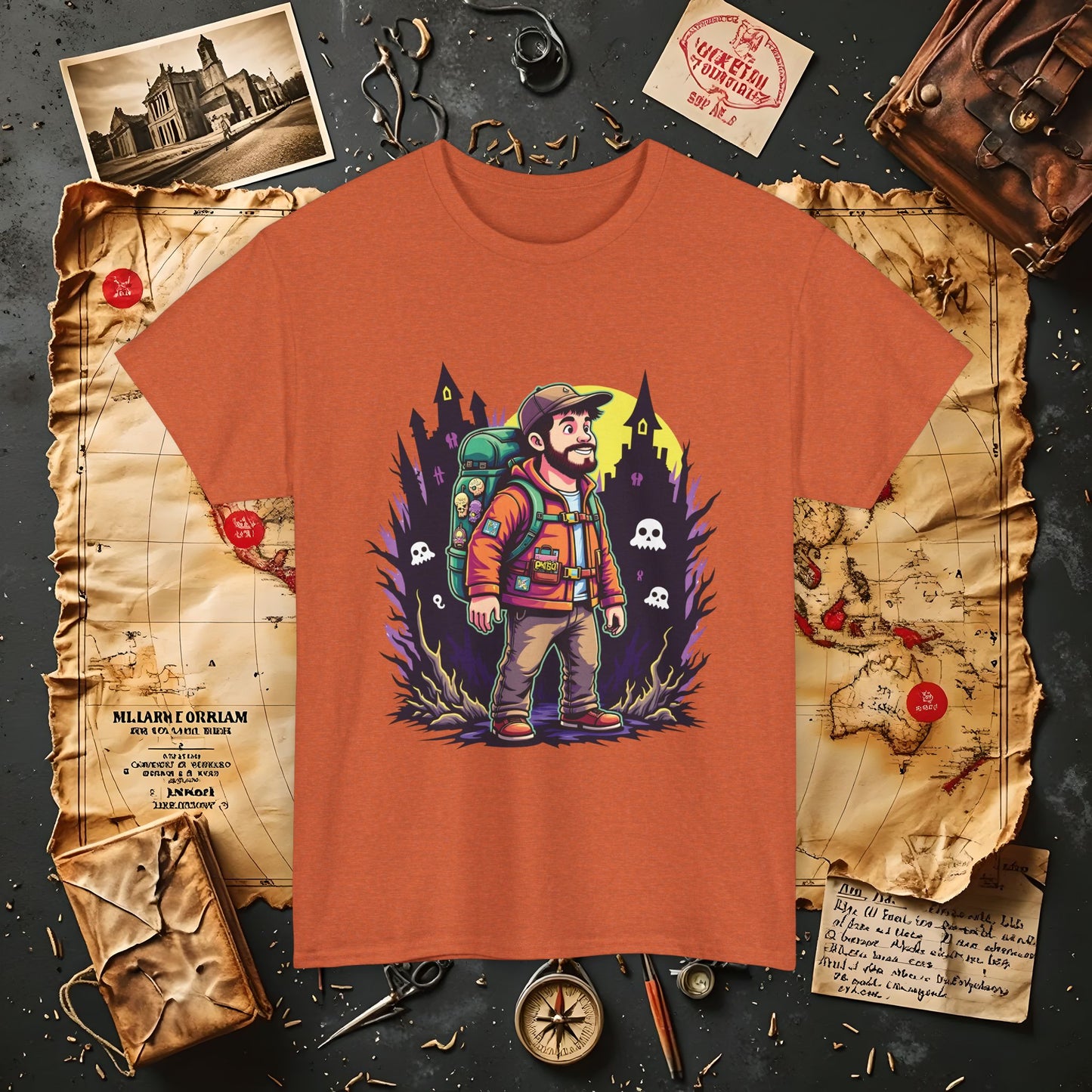 Ghost Hunt Thrillseeker Dark Tourism T-Shirts | Hauntingly Cool Travel Tees for the Morbidly Curious
