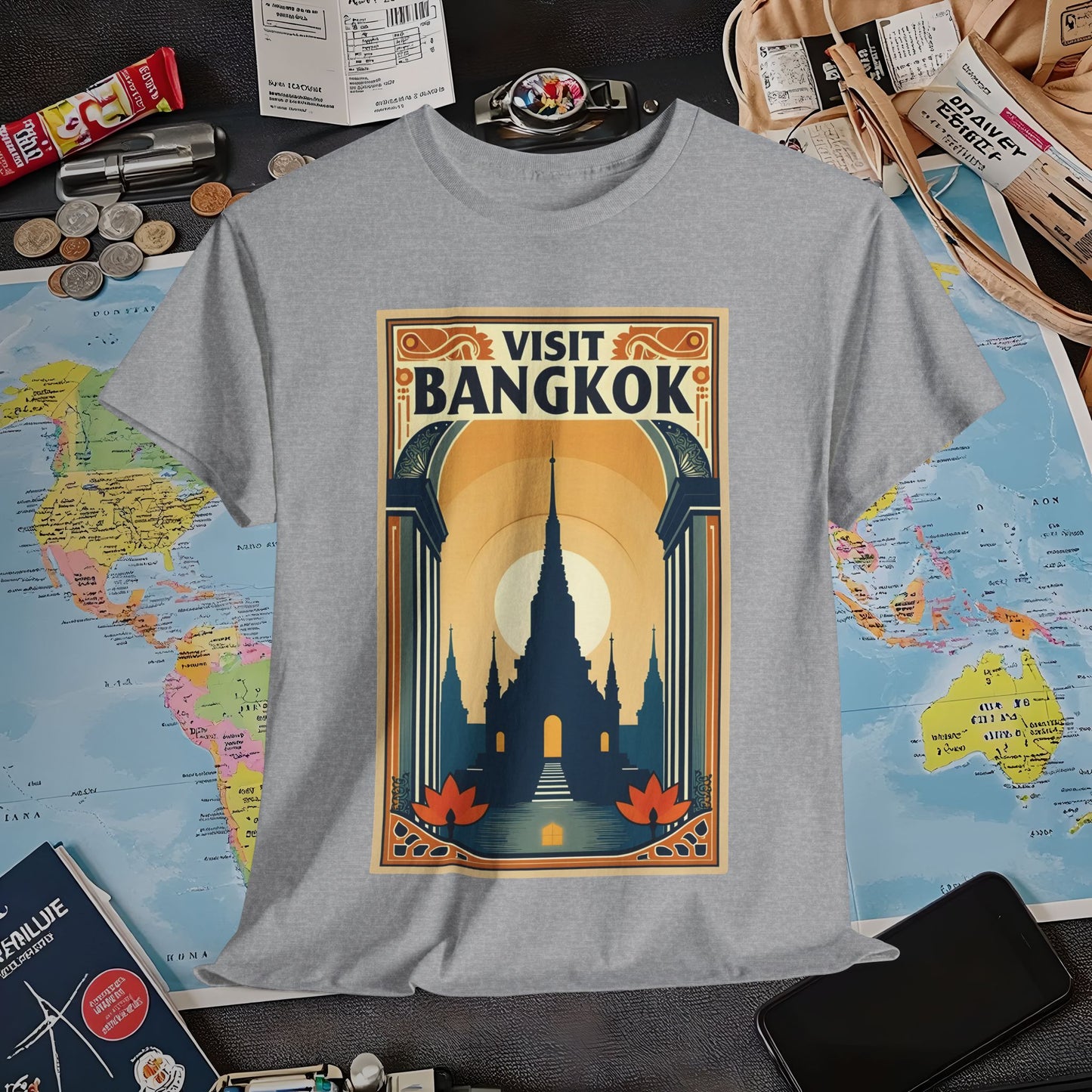 Bangkok Bliss Air Travel T-Shirts | Jetsetter, Airport, and International Flight Tees