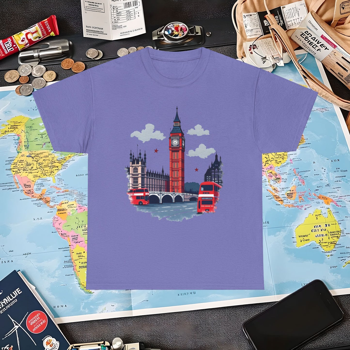 London Vibes Air Travel T-Shirts | Jetsetter, Airport, and International Flight Tees