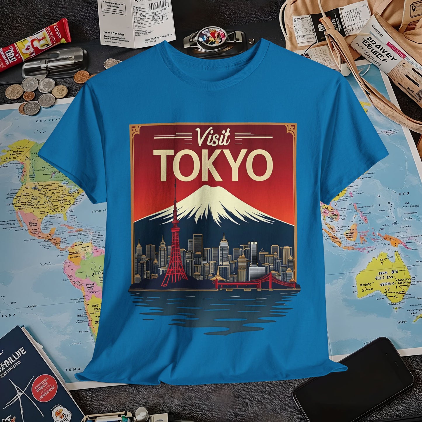 Visit Tokyo Air Travel T-Shirts | Jetsetter, Airport, and International Flight Tees