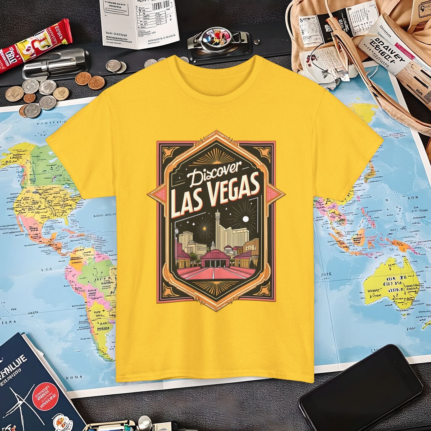 Las Vegas Glamour Air Travel T-Shirts | Jetsetter, Airport, and International Flight Tees