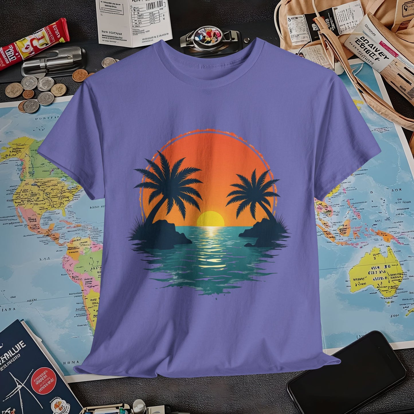 Tropical Escape Air Travel T-Shirts | Jetsetter, Airport, and International Flight Tees