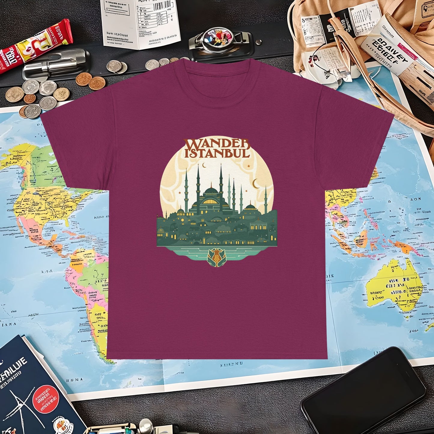 Istanbul Wandering Air Travel T-Shirts | Jetsetter, Airport, and International Flight Tees