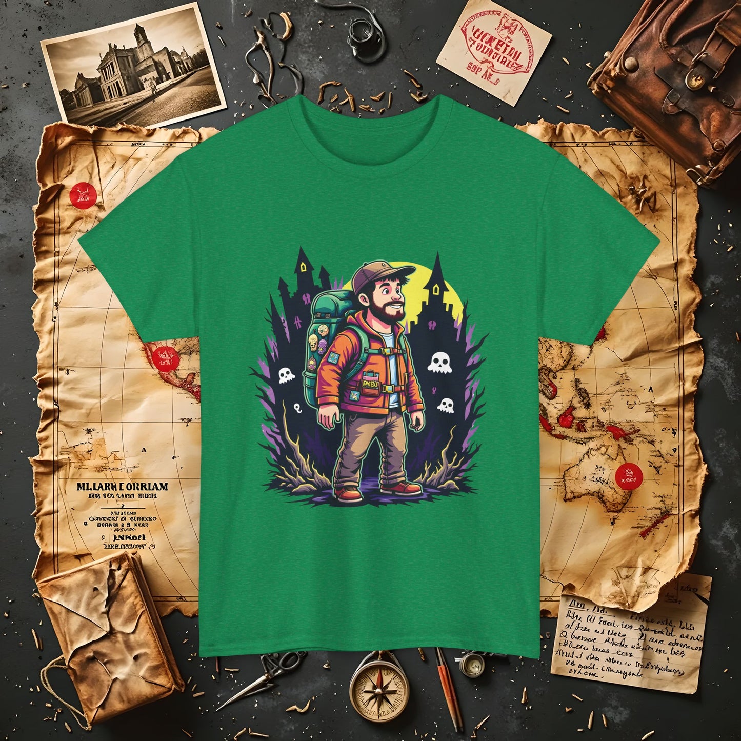 Ghost Hunt Thrillseeker Dark Tourism T-Shirts | Hauntingly Cool Travel Tees for the Morbidly Curious