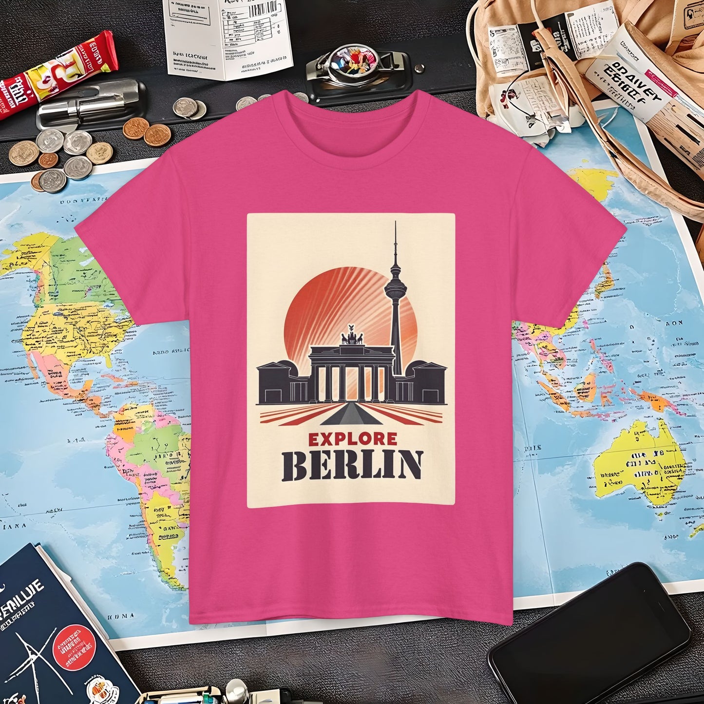 Berlin Deco Air Travel T-Shirts | Jetsetter, Airport, and International Flight Tees