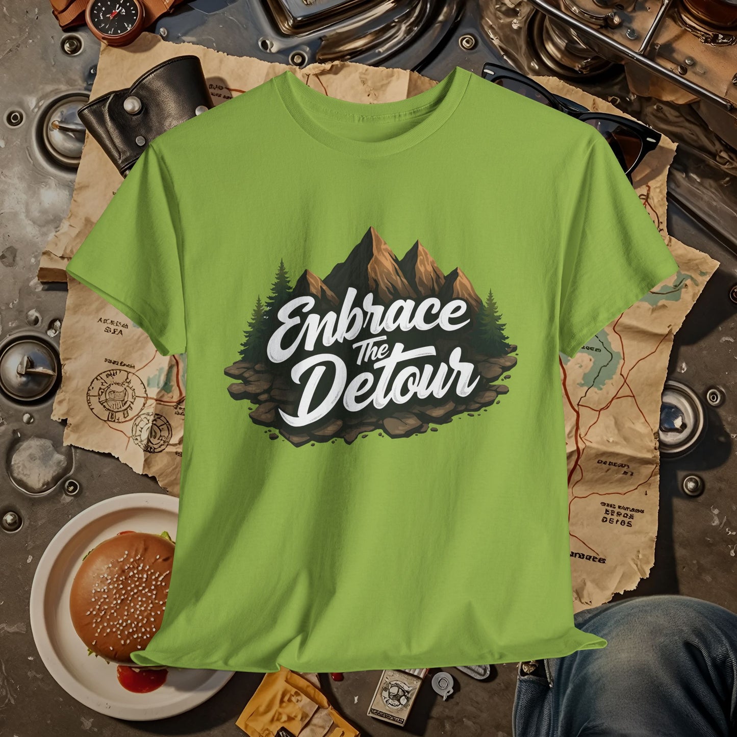 Detour Adventure Road Trip & Vehicle Travel T-Shirts | Car, RV, and Motorcycle Adventure Tees
