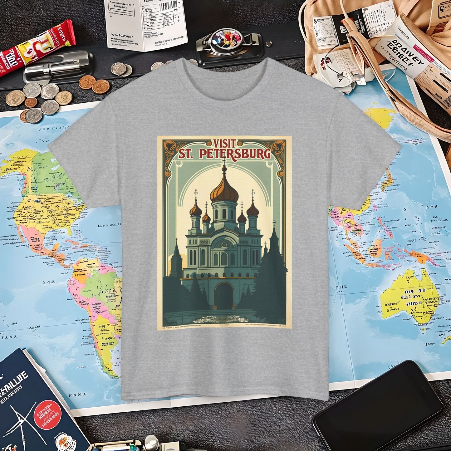 Visit St Petersburg Air Travel T-Shirts | Jetsetter, Airport, and International Flight Tees