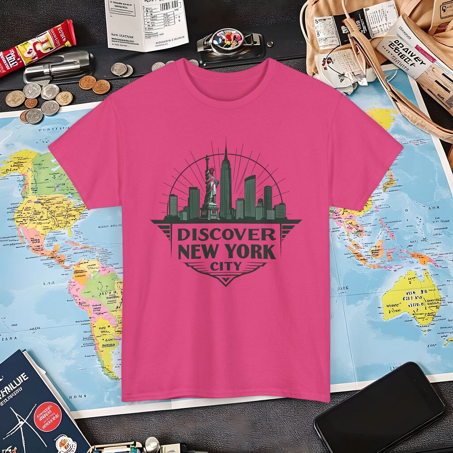 NYC Vintage Travel Air Travel T-Shirts | Jetsetter, Airport, and International Flight Tees