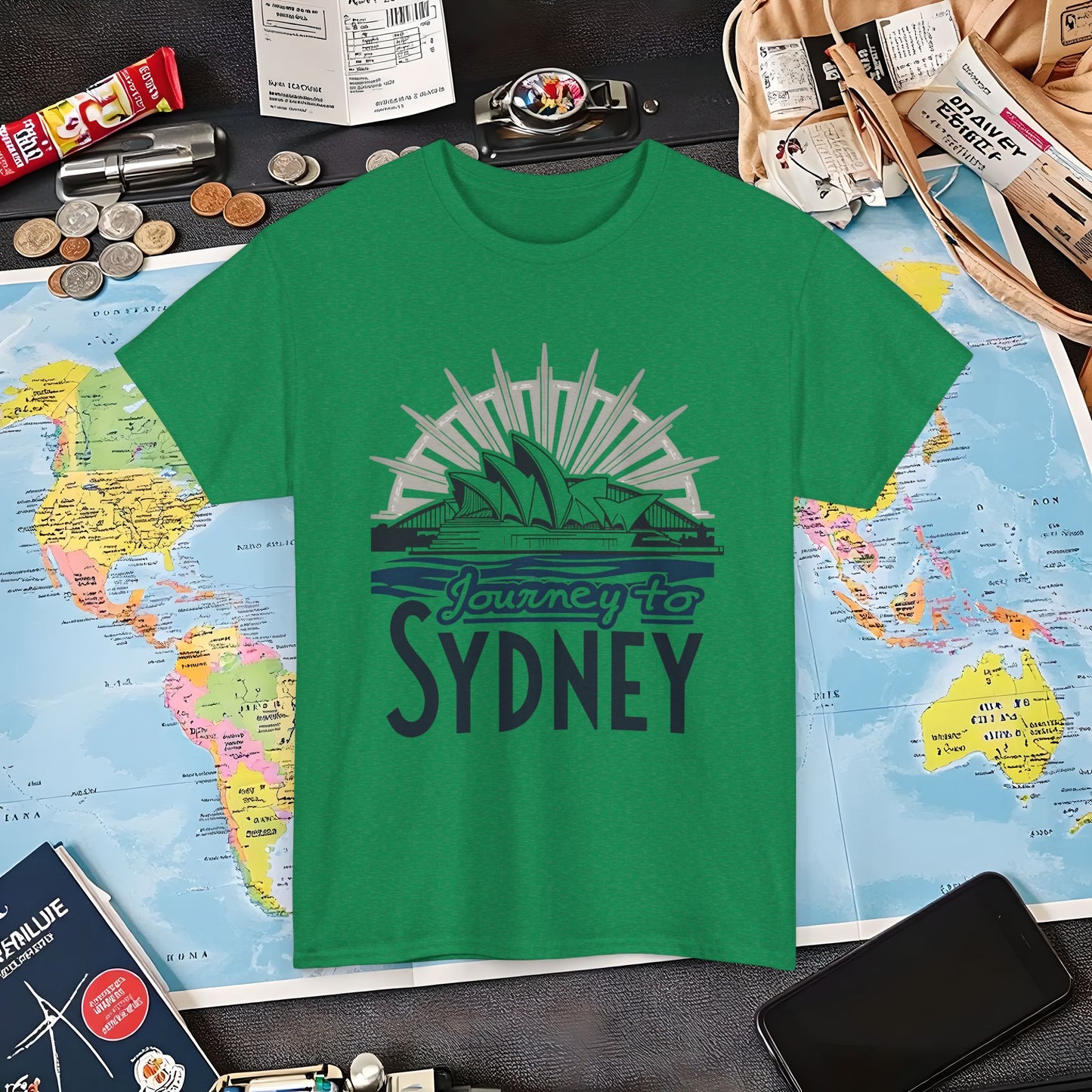 Sydney Elegance Air Travel T-Shirts | Jetsetter, Airport, and International Flight Tees