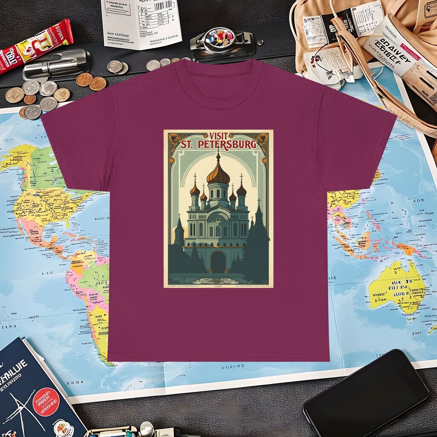 Visit St Petersburg Air Travel T-Shirts | Jetsetter, Airport, and International Flight Tees
