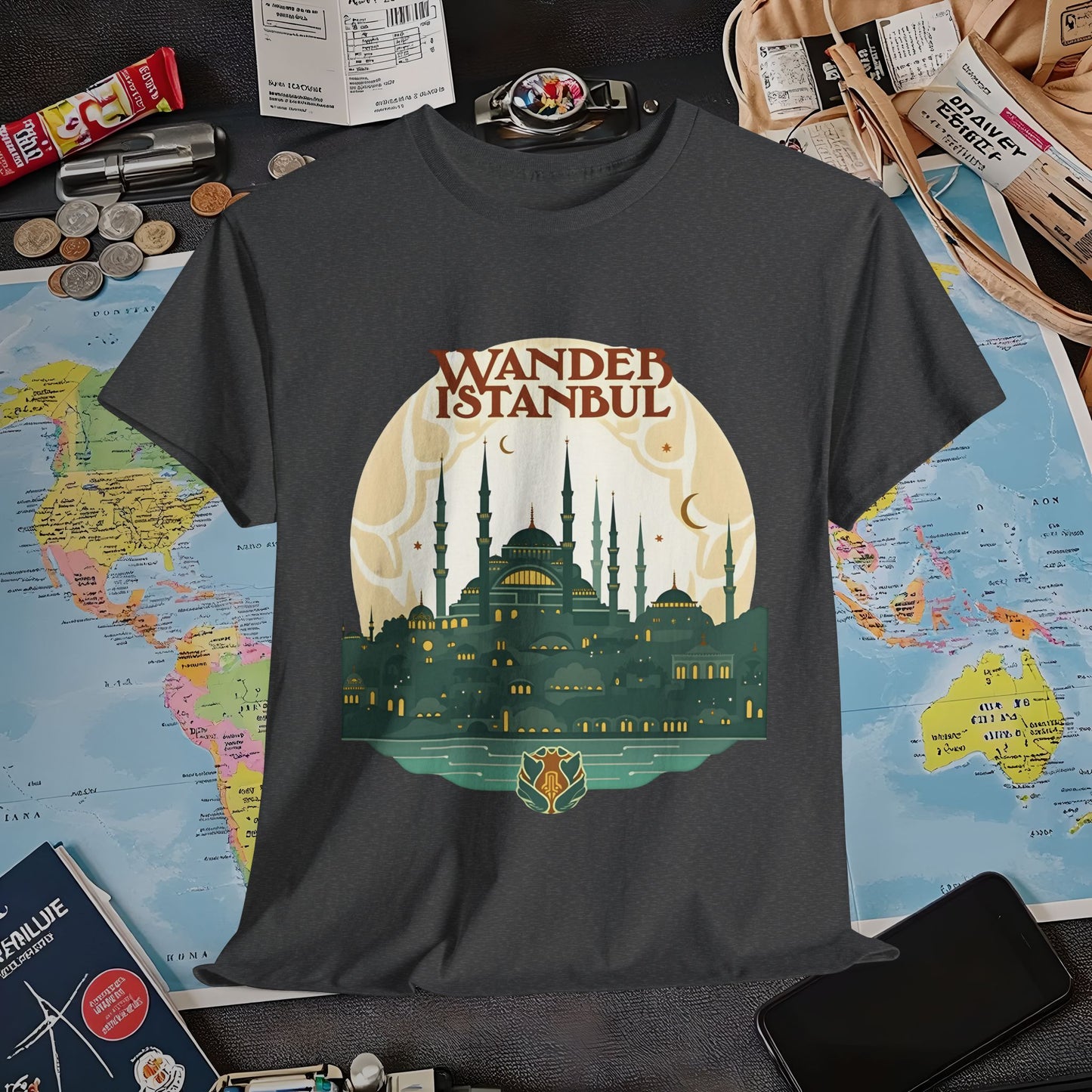 Istanbul Wandering Air Travel T-Shirts | Jetsetter, Airport, and International Flight Tees