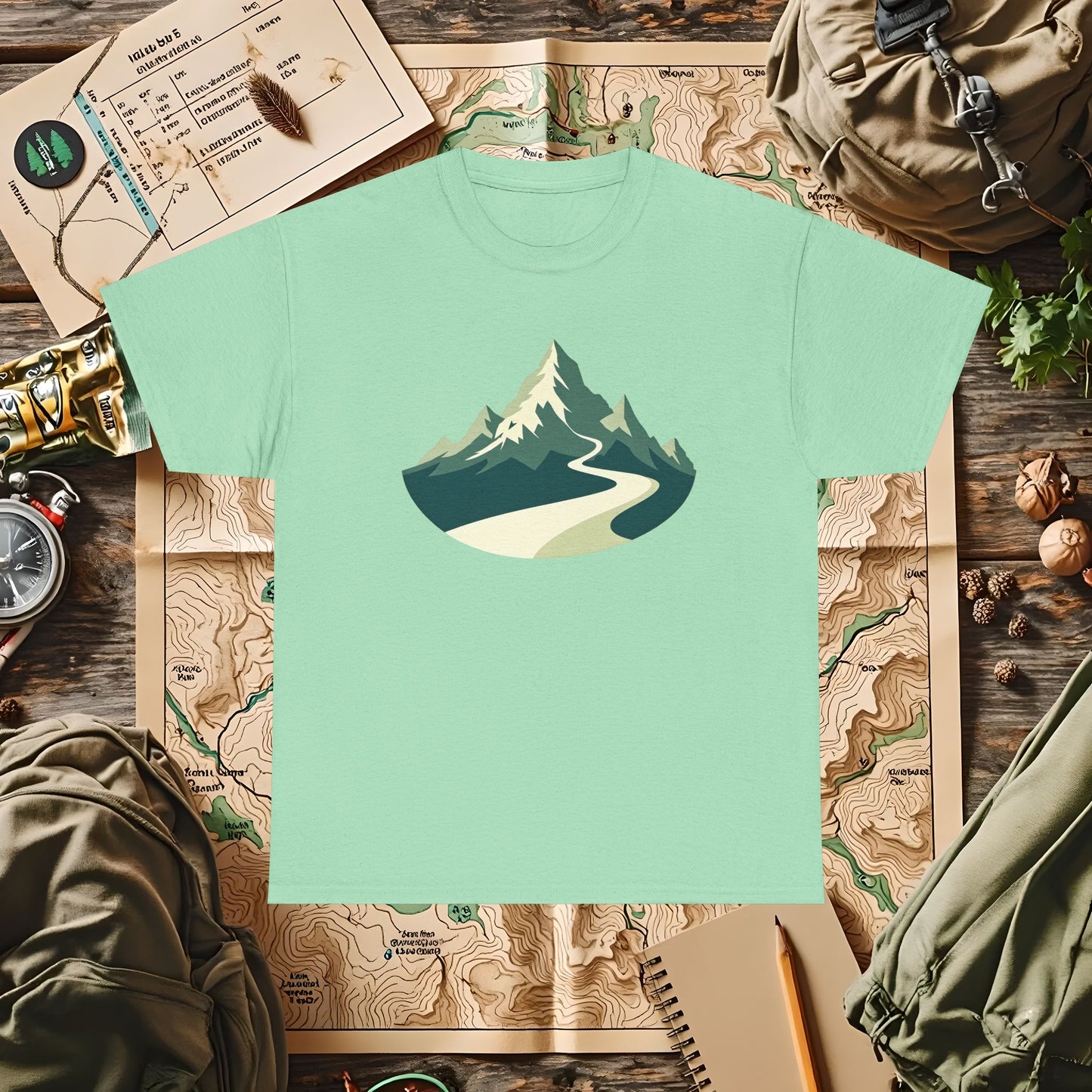 Mountain Path Outdoor Adventure T-Shirts | Camping, Hiking, Rafting & Kayaking Tees for Nature Lovers