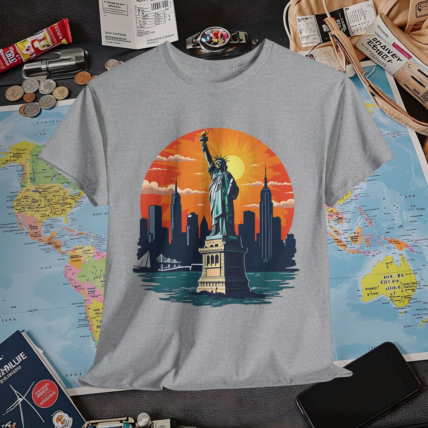 New York Dream Air Travel T-Shirts | Jetsetter, Airport, and International Flight Tees