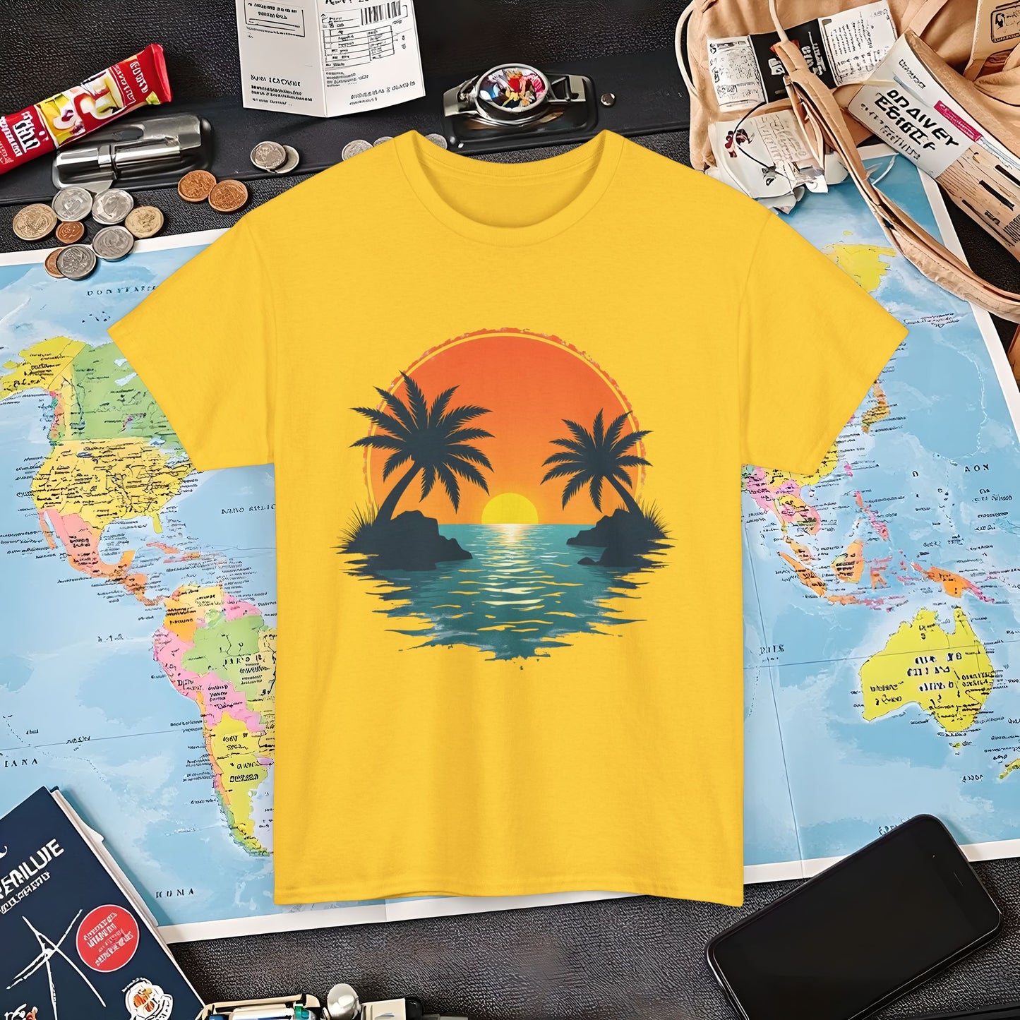 Tropical Escape Air Travel T-Shirts | Jetsetter, Airport, and International Flight Tees