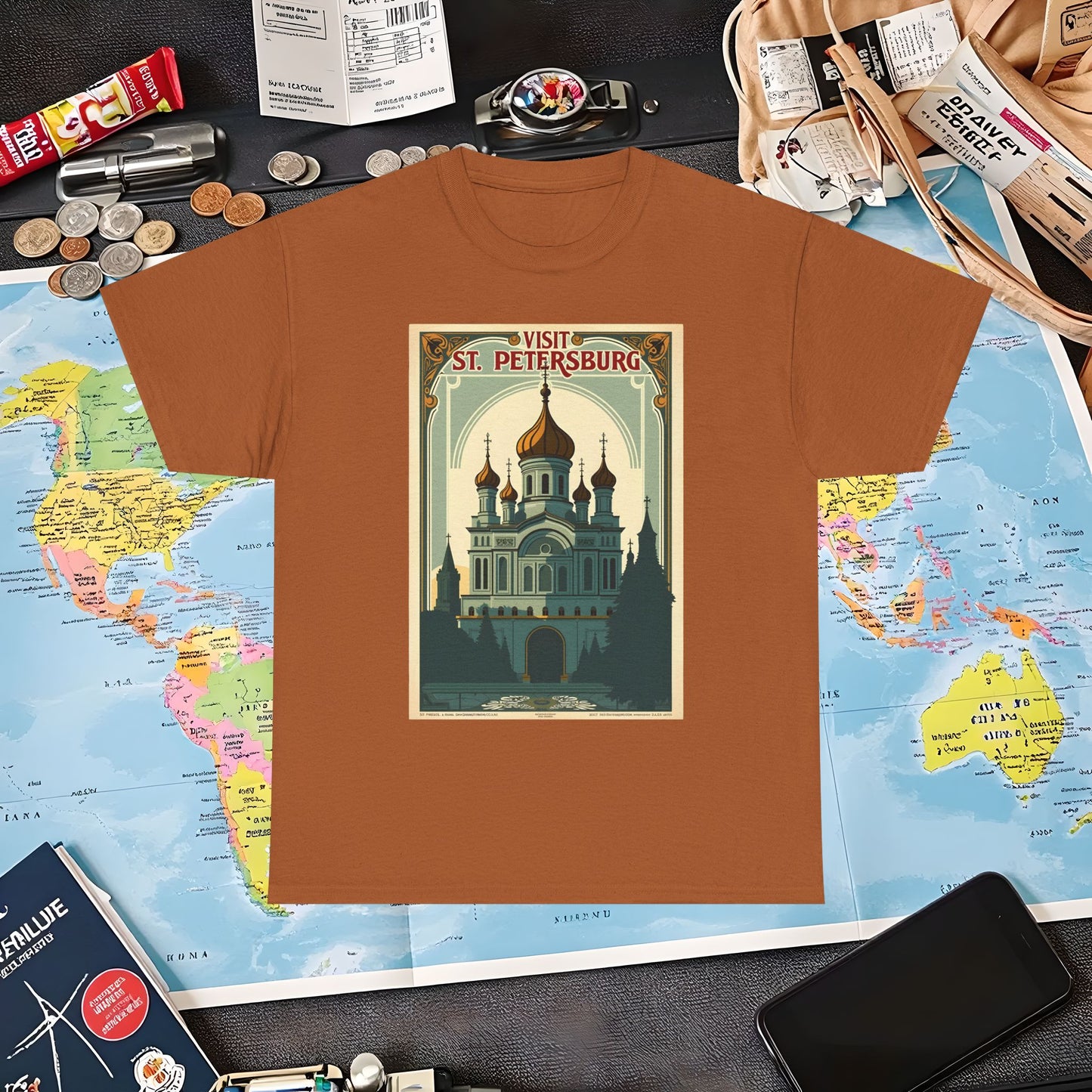 Visit St Petersburg Air Travel T-Shirts | Jetsetter, Airport, and International Flight Tees