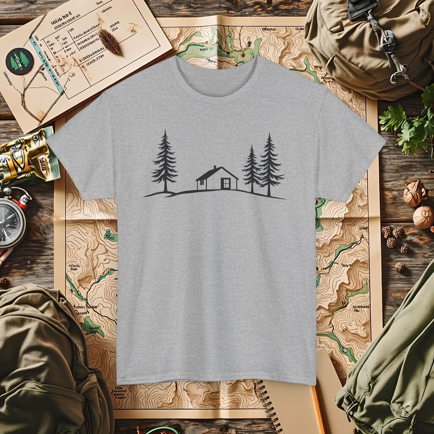 Zen Cabin Outdoor Adventure T-Shirts | Camping, Hiking, Rafting & Kayaking Tees for Nature Lovers