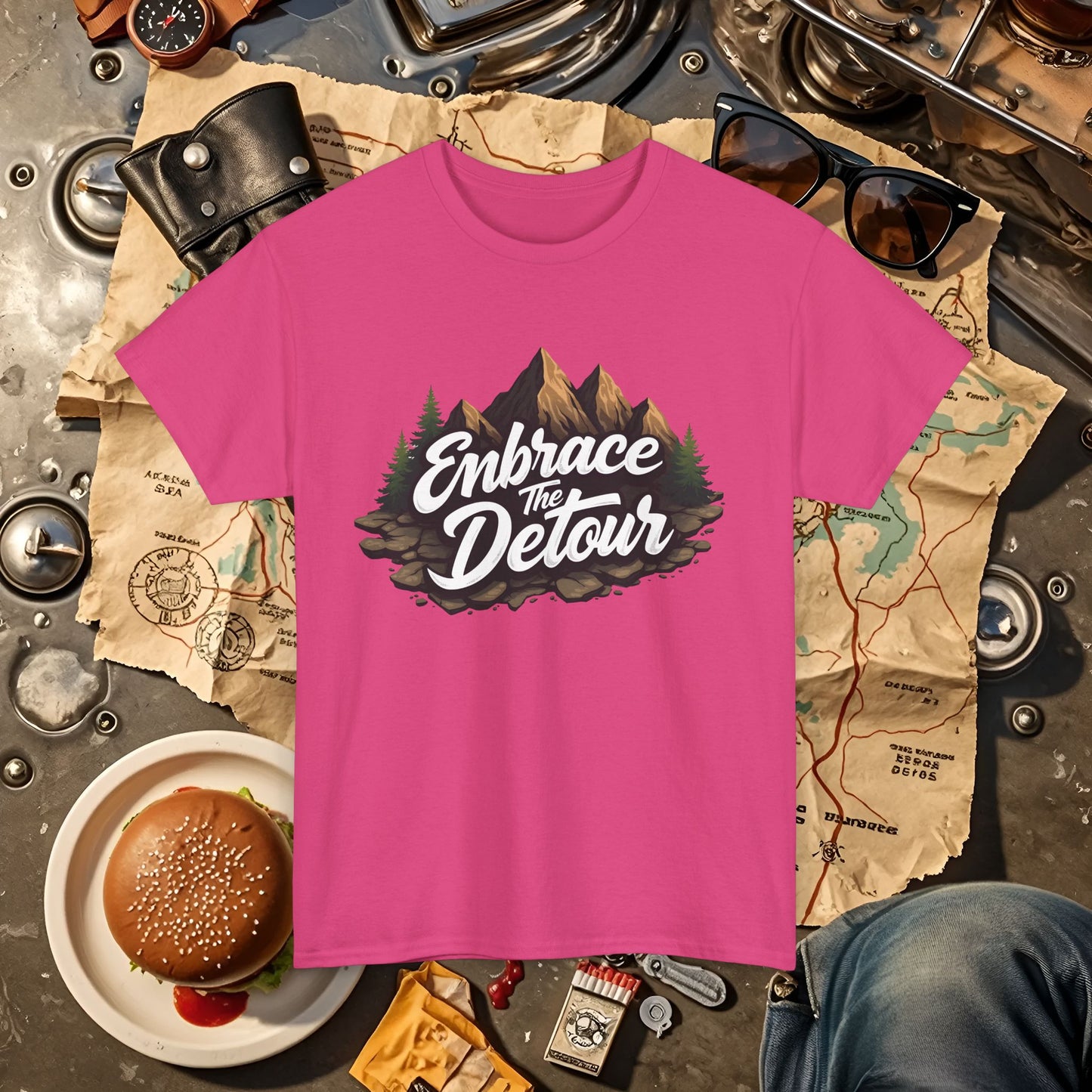 Detour Adventure Road Trip & Vehicle Travel T-Shirts | Car, RV, and Motorcycle Adventure Tees