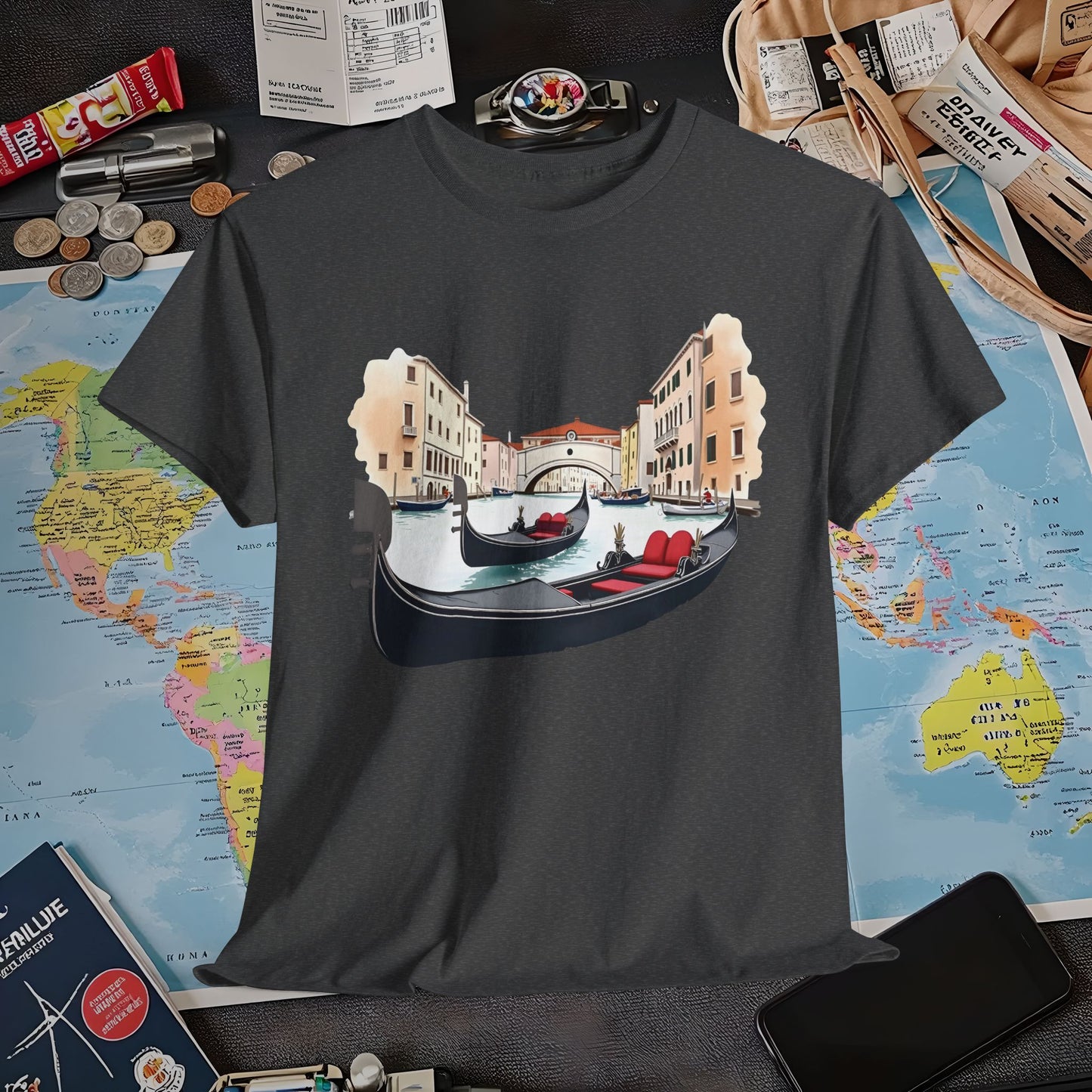 Venetian Romance Air Travel T-Shirts | Jetsetter, Airport, and International Flight Tees