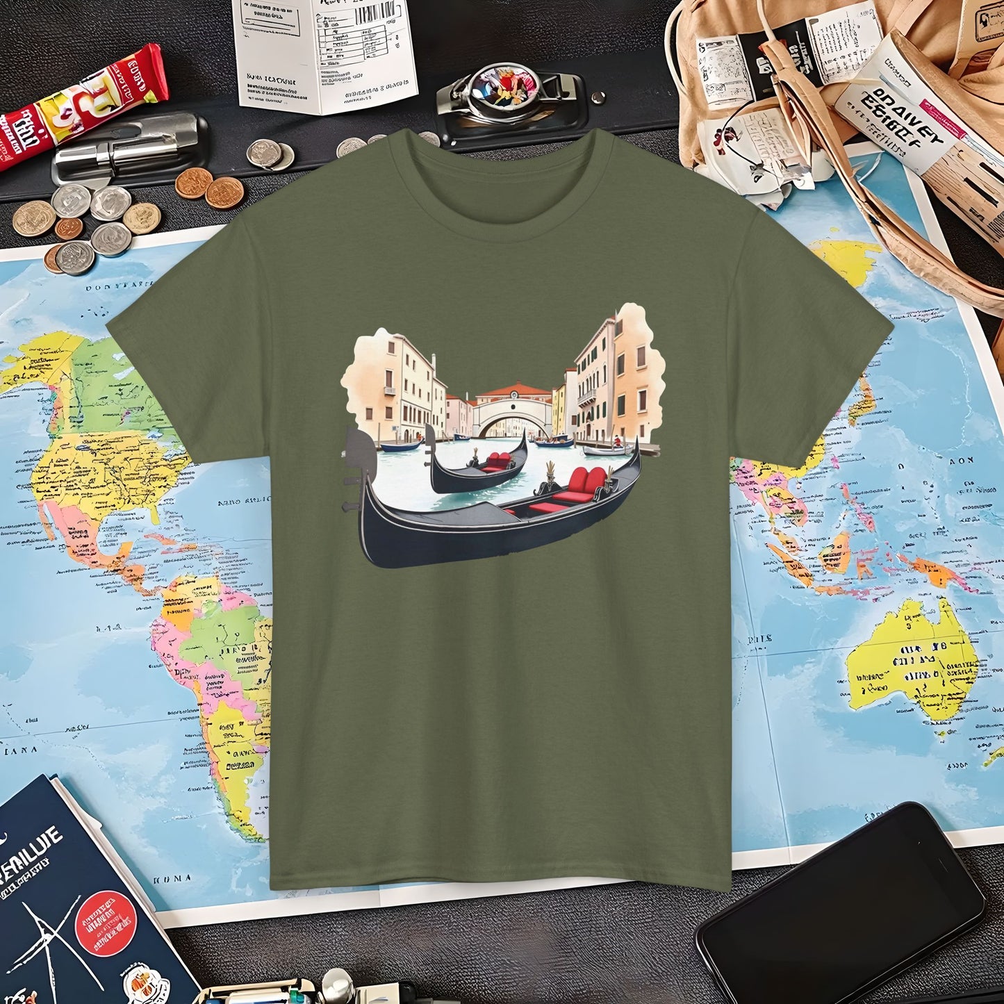 Venetian Romance Air Travel T-Shirts | Jetsetter, Airport, and International Flight Tees