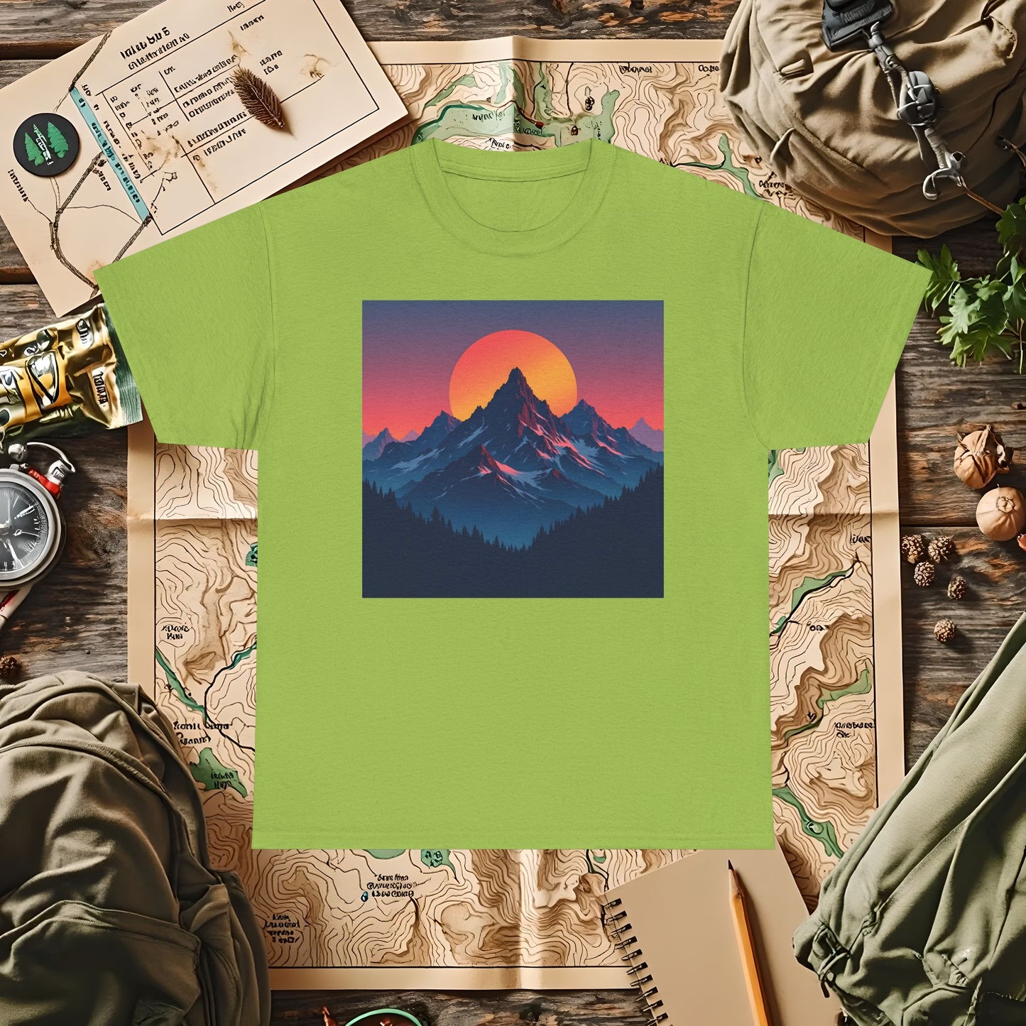 Mountain Glow Outdoor Adventure T-Shirts | Camping, Hiking, Rafting & Kayaking Tees for Nature Lovers