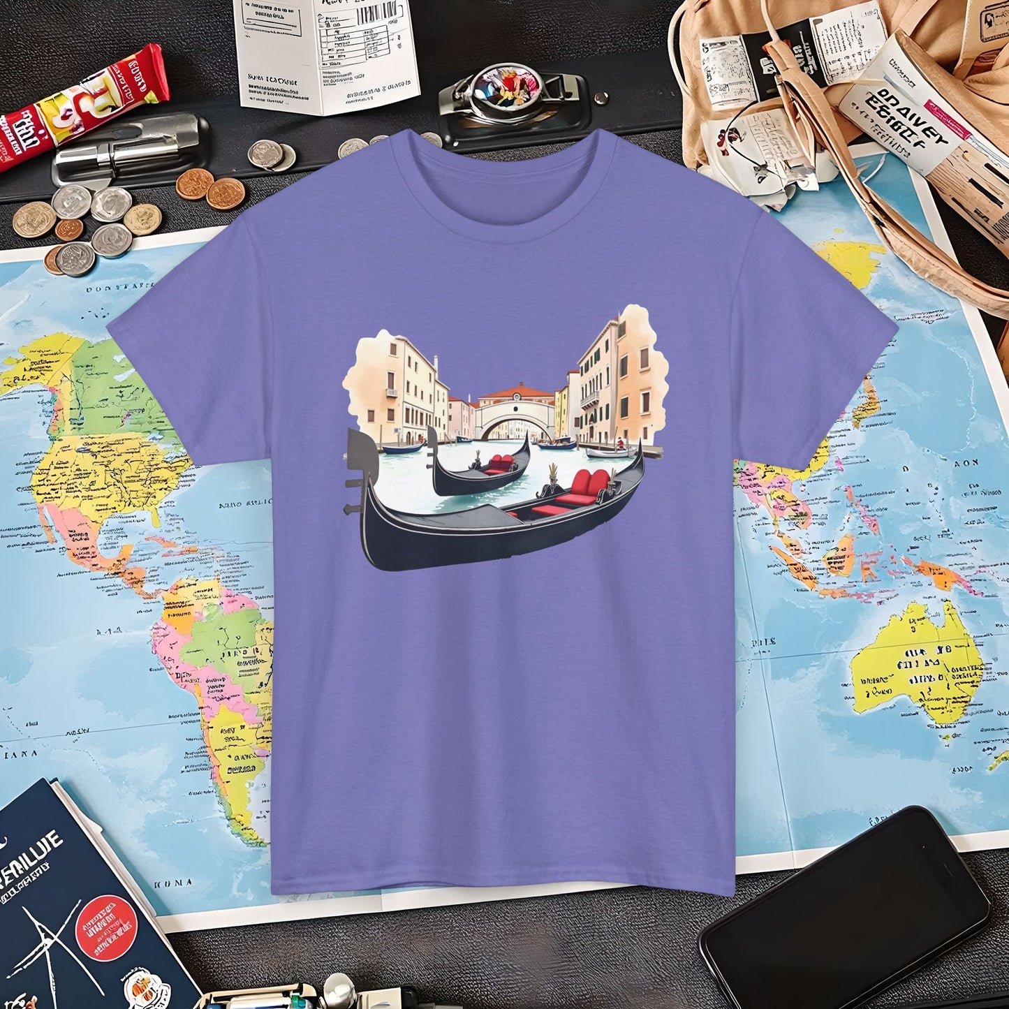 Venetian Romance Air Travel T-Shirts | Jetsetter, Airport, and International Flight Tees