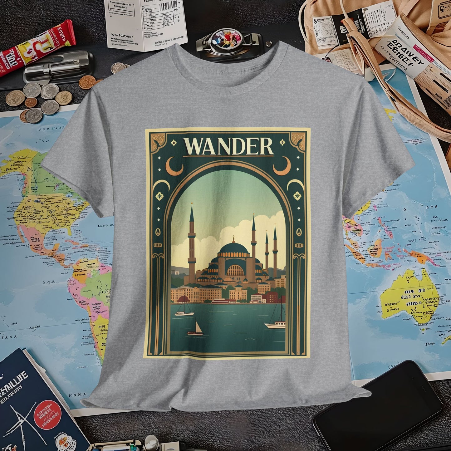 Istanbul Elegance Air Travel T-Shirts | Jetsetter, Airport, and International Flight Tees