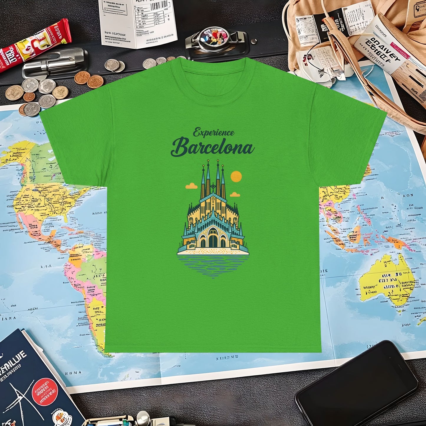 Barcelona Beauty Air Travel T-Shirts | Jetsetter, Airport, and International Flight Tees