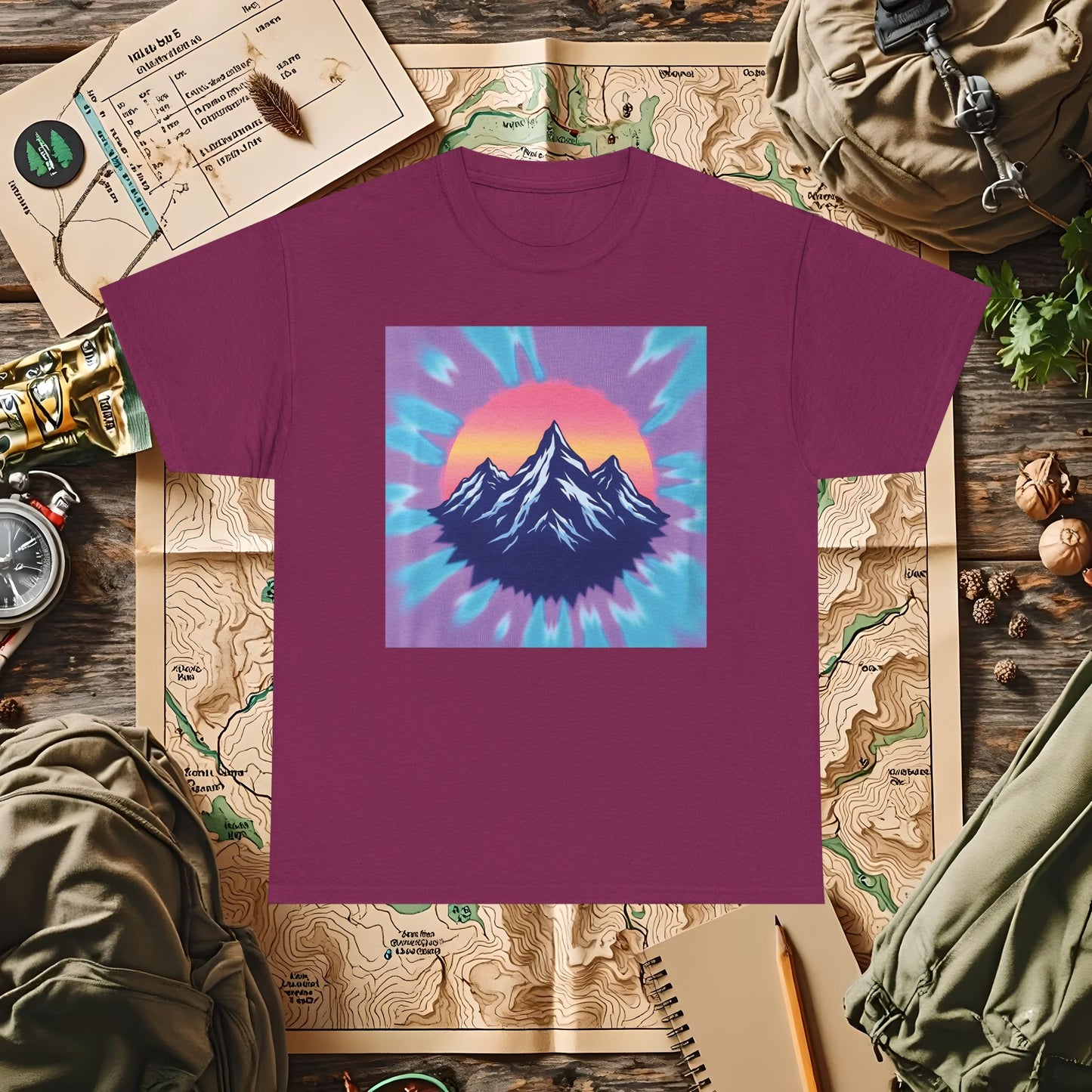 Color Peak Outdoor Adventure T-Shirts | Camping, Hiking, Rafting & Kayaking Tees for Nature Lovers