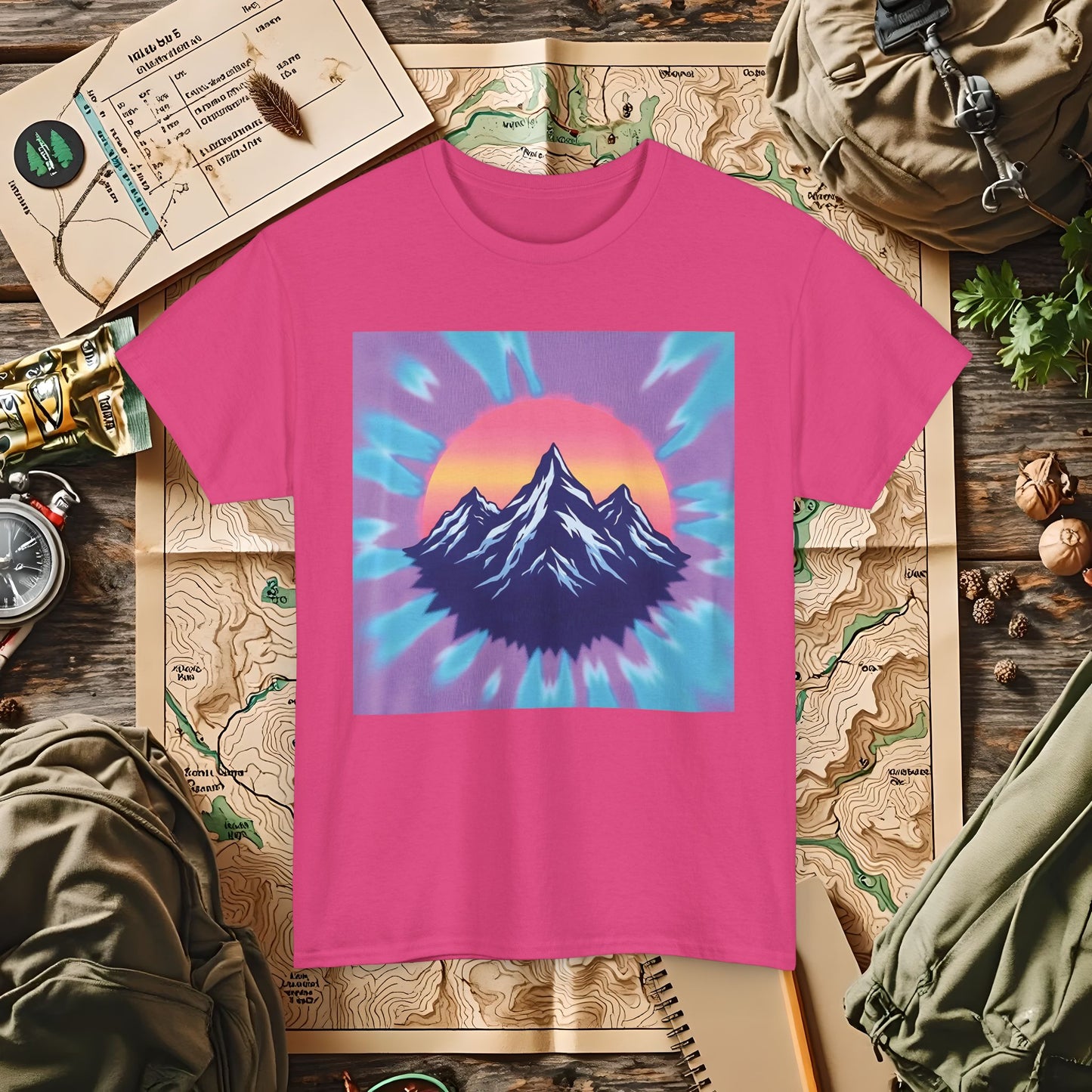 Color Peak Outdoor Adventure T-Shirts | Camping, Hiking, Rafting & Kayaking Tees for Nature Lovers