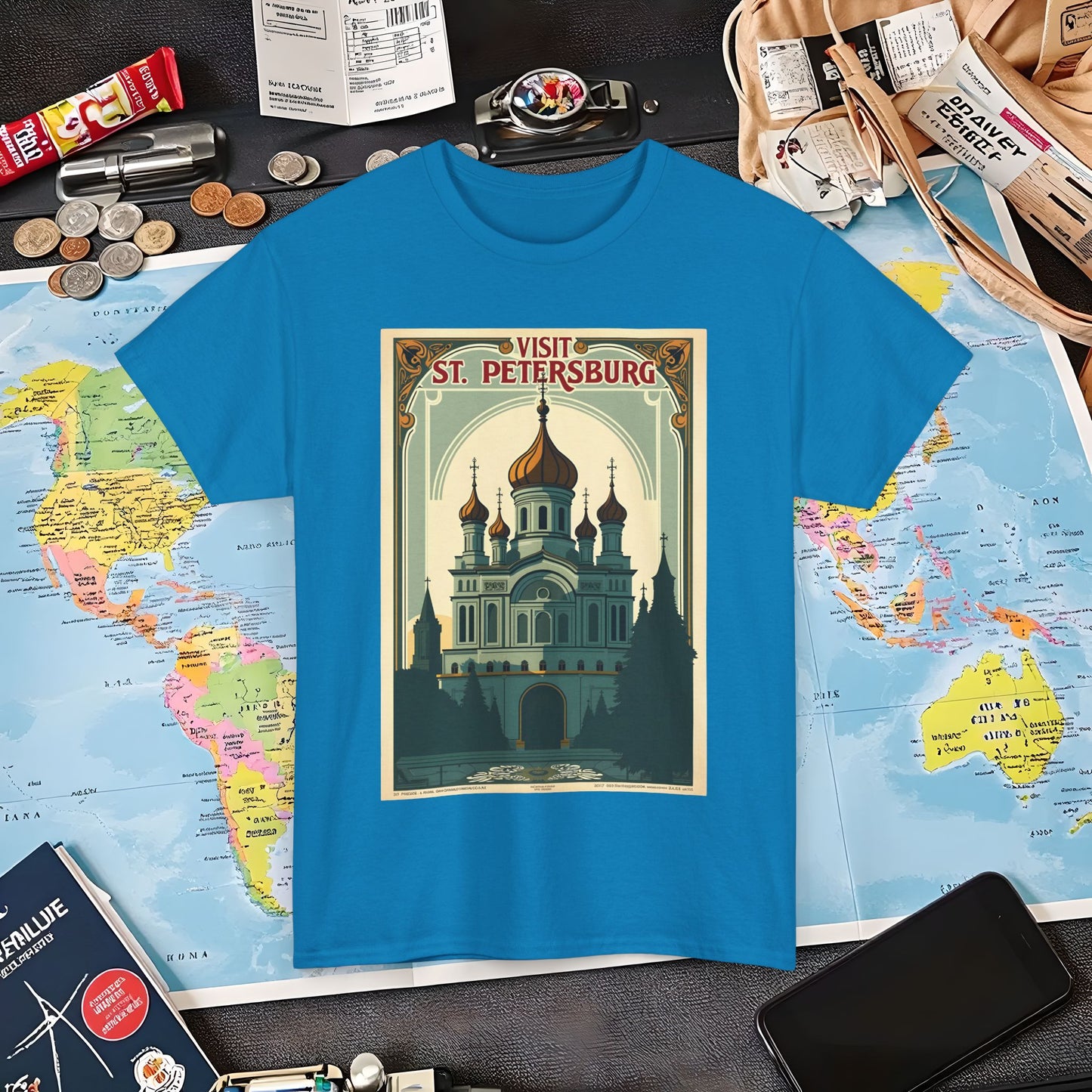 Visit St Petersburg Air Travel T-Shirts | Jetsetter, Airport, and International Flight Tees