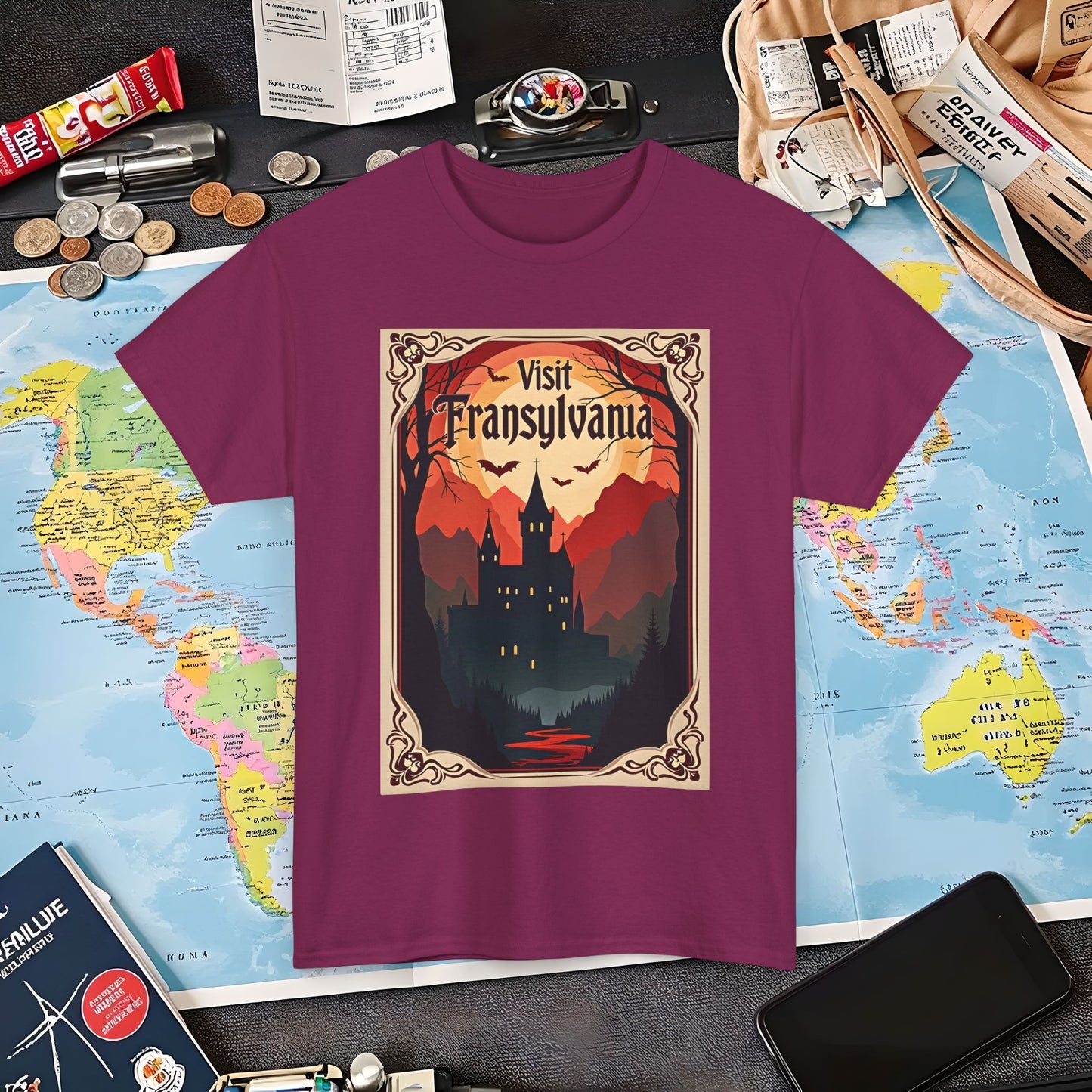 Transylvanian Valley Air Travel T-Shirts | Jetsetter, Airport, and International Flight Tees