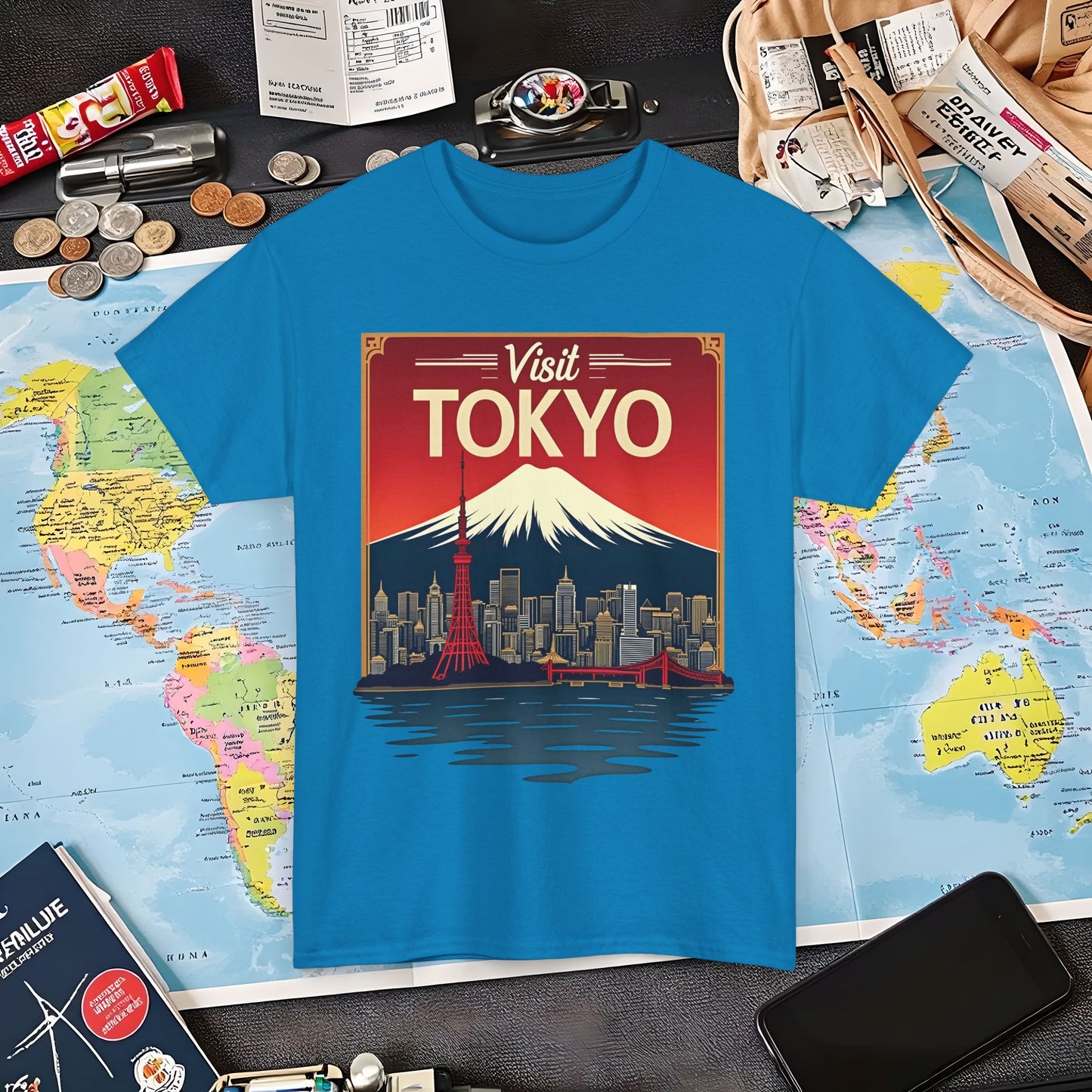Visit Tokyo Air Travel T-Shirts | Jetsetter, Airport, and International Flight Tees