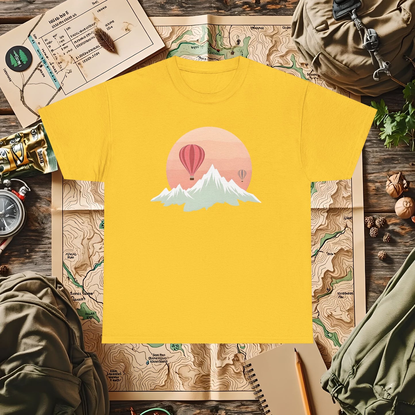 Retro Heights Outdoor Adventure T-Shirts | Camping, Hiking, Rafting & Kayaking Tees for Nature Lovers