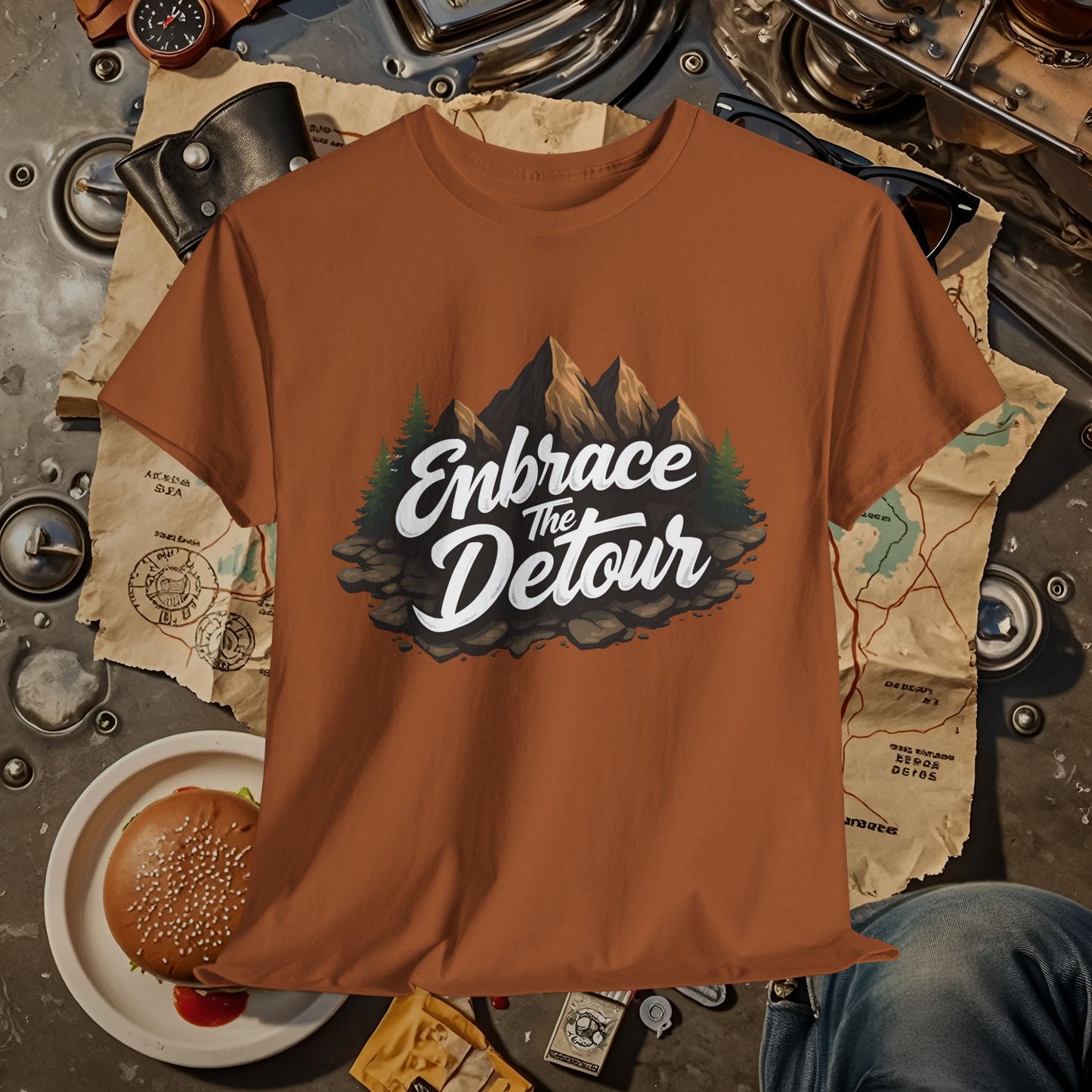 Detour Adventure Road Trip & Vehicle Travel T-Shirts | Car, RV, and Motorcycle Adventure Tees