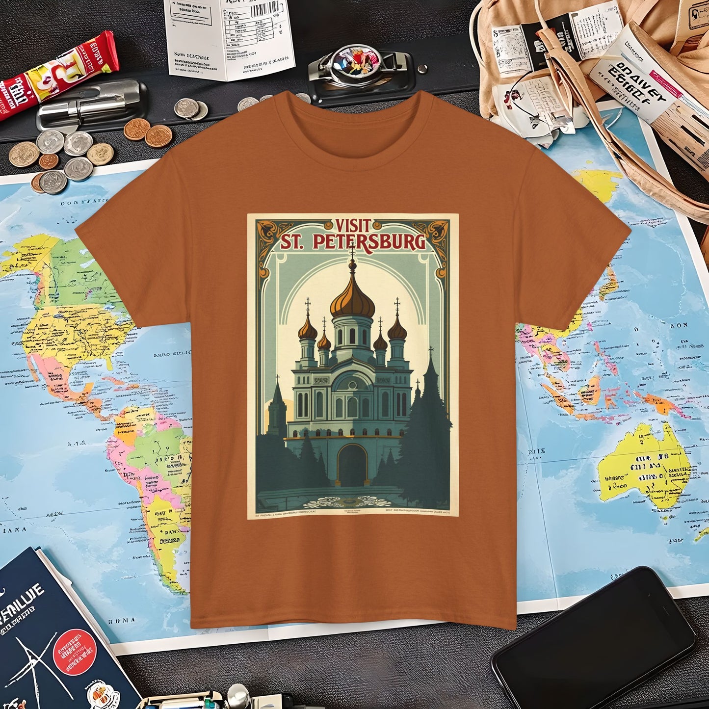 Visit St Petersburg Air Travel T-Shirts | Jetsetter, Airport, and International Flight Tees