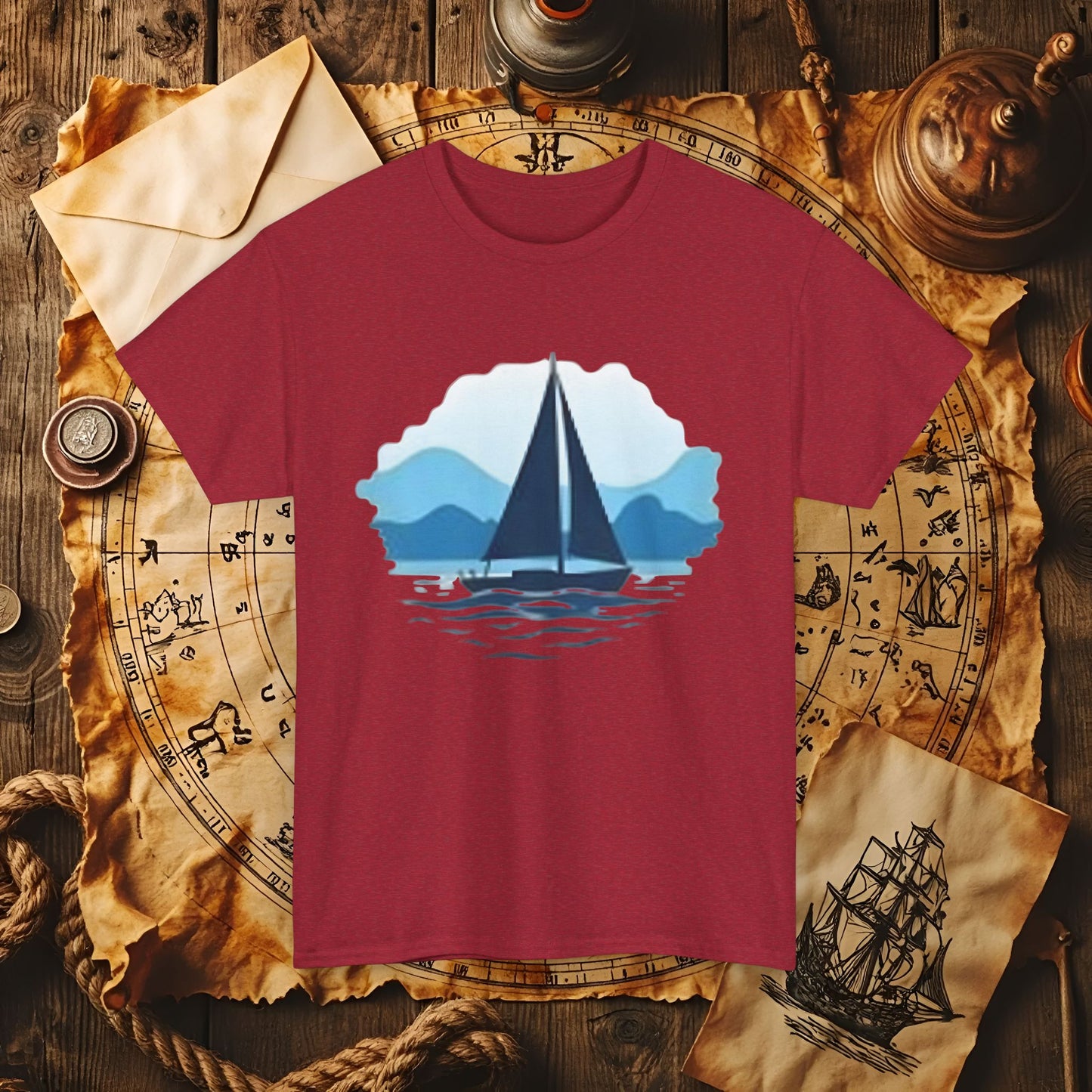 Sailboat Serenity Cruise Travel T-Shirts | Funny & Stylish Tees for Ocean Adventures