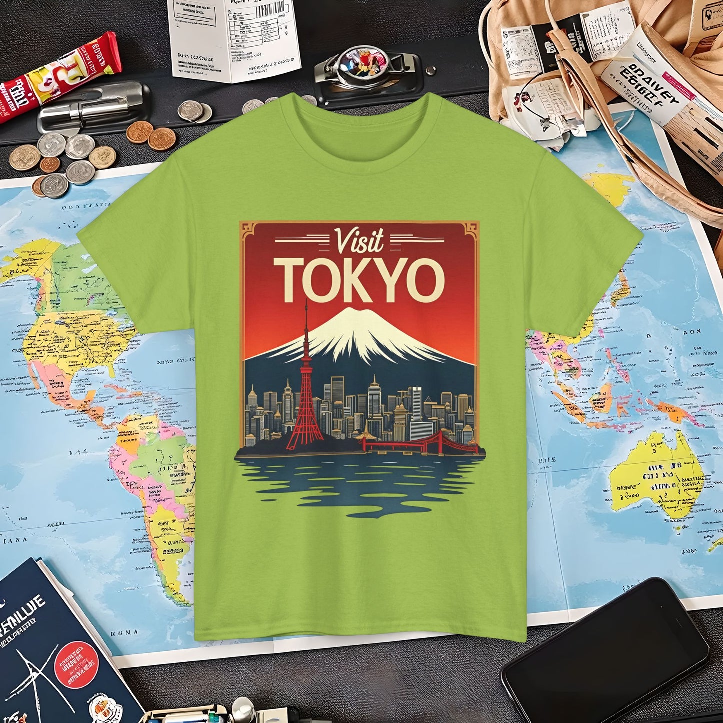 Visit Tokyo Air Travel T-Shirts | Jetsetter, Airport, and International Flight Tees