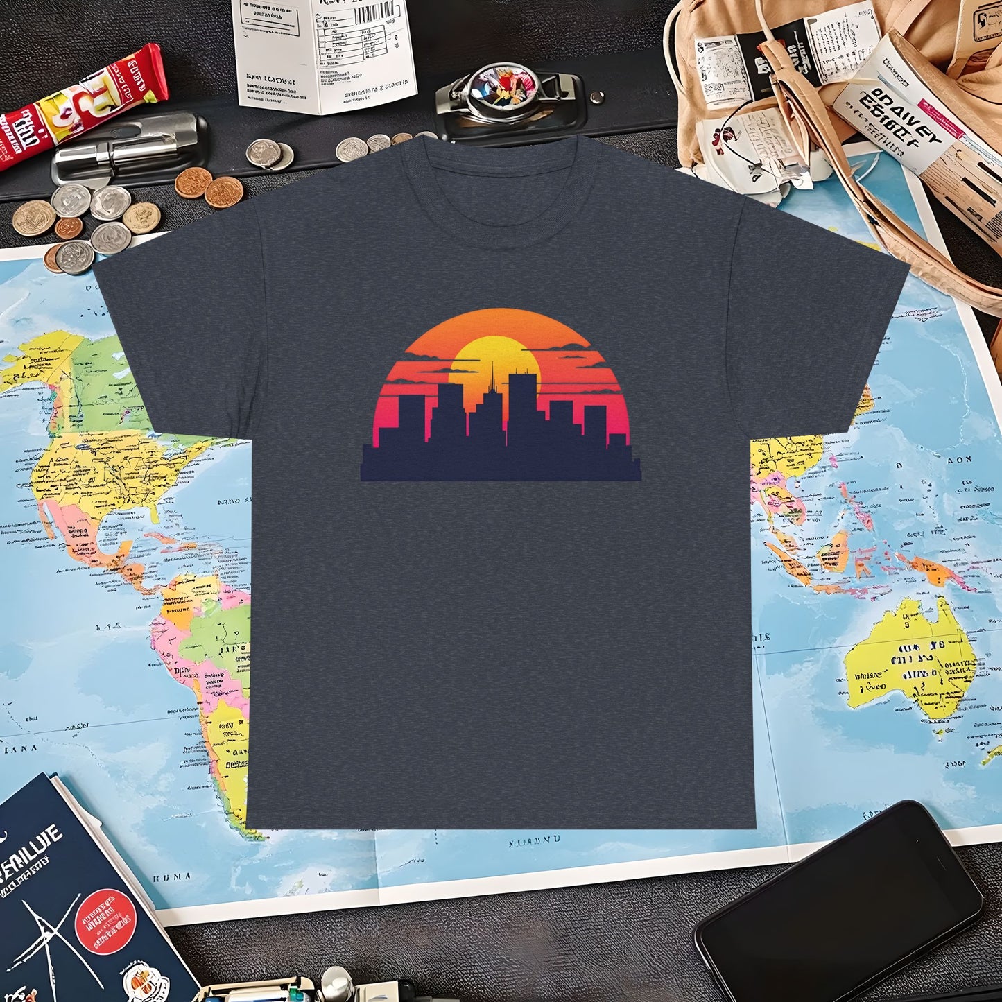 Pixel Paradise Air Travel T-Shirts | Jetsetter, Airport, and International Flight Tees