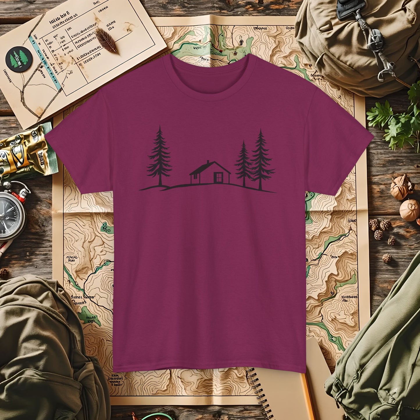 Zen Cabin Outdoor Adventure T-Shirts | Camping, Hiking, Rafting & Kayaking Tees for Nature Lovers