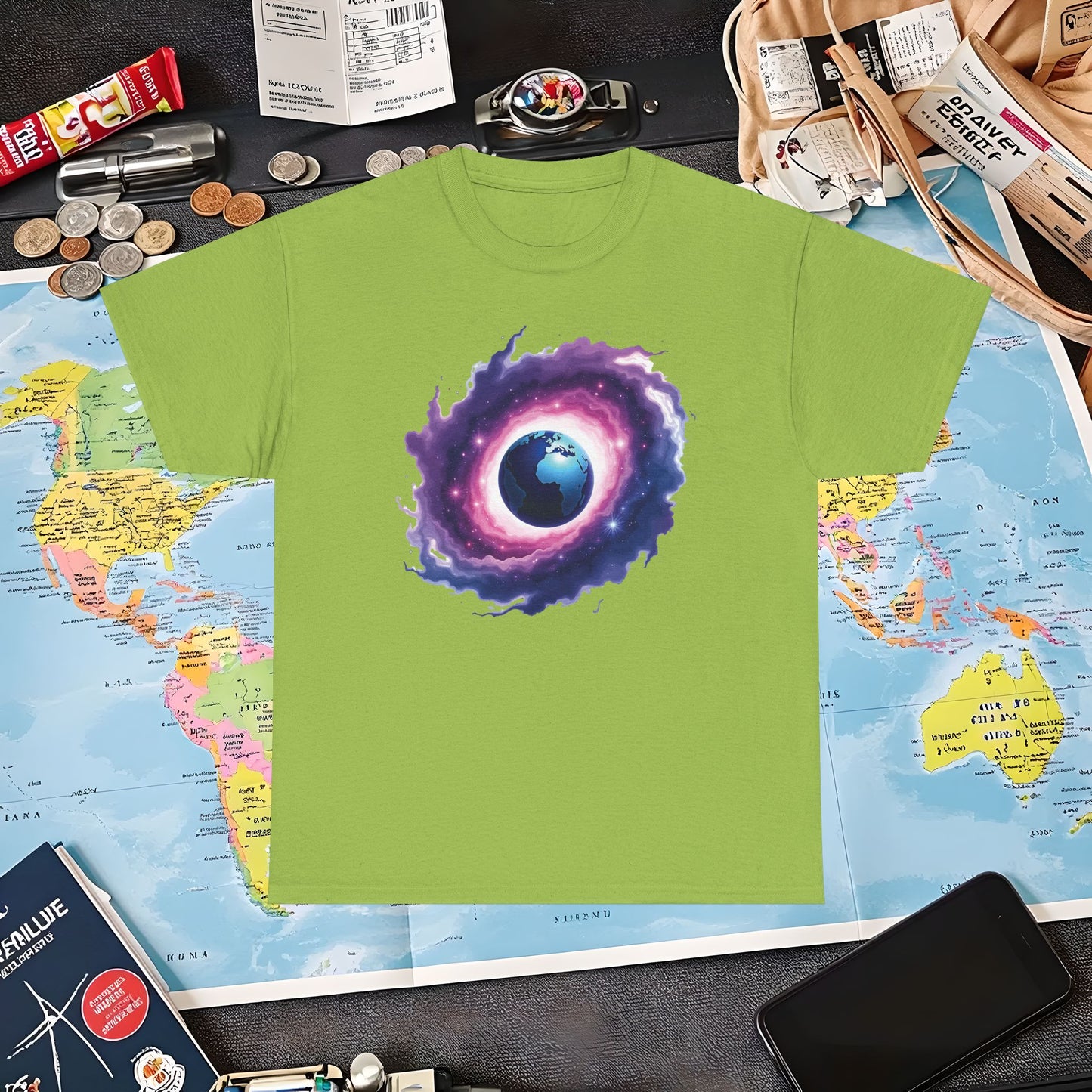 Cosmic Journey Air Travel T-Shirts | Jetsetter, Airport, and International Flight Tees