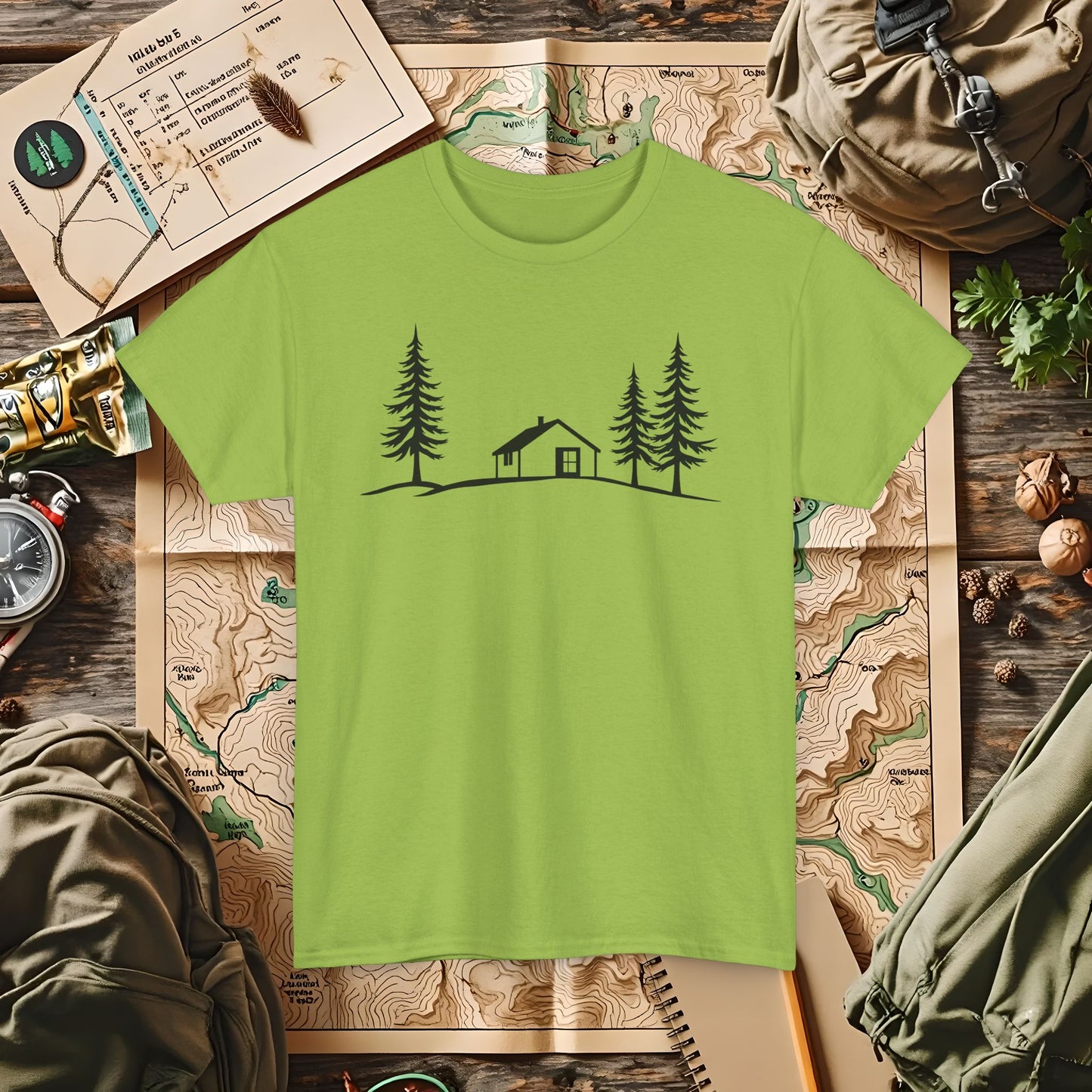 Zen Cabin Outdoor Adventure T-Shirts | Camping, Hiking, Rafting & Kayaking Tees for Nature Lovers