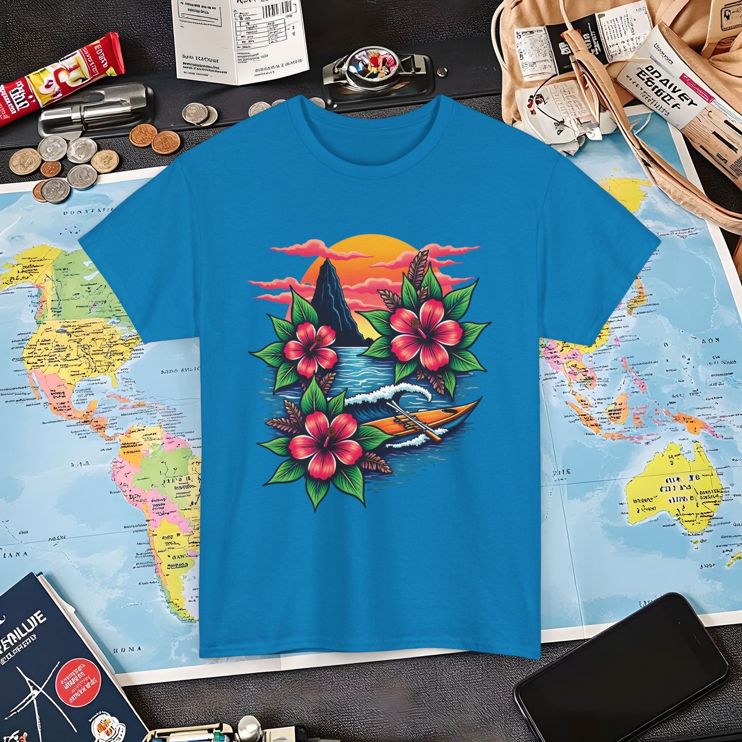 Hawaii Vibes Air Travel T-Shirts | Jetsetter, Airport, and International Flight Tees